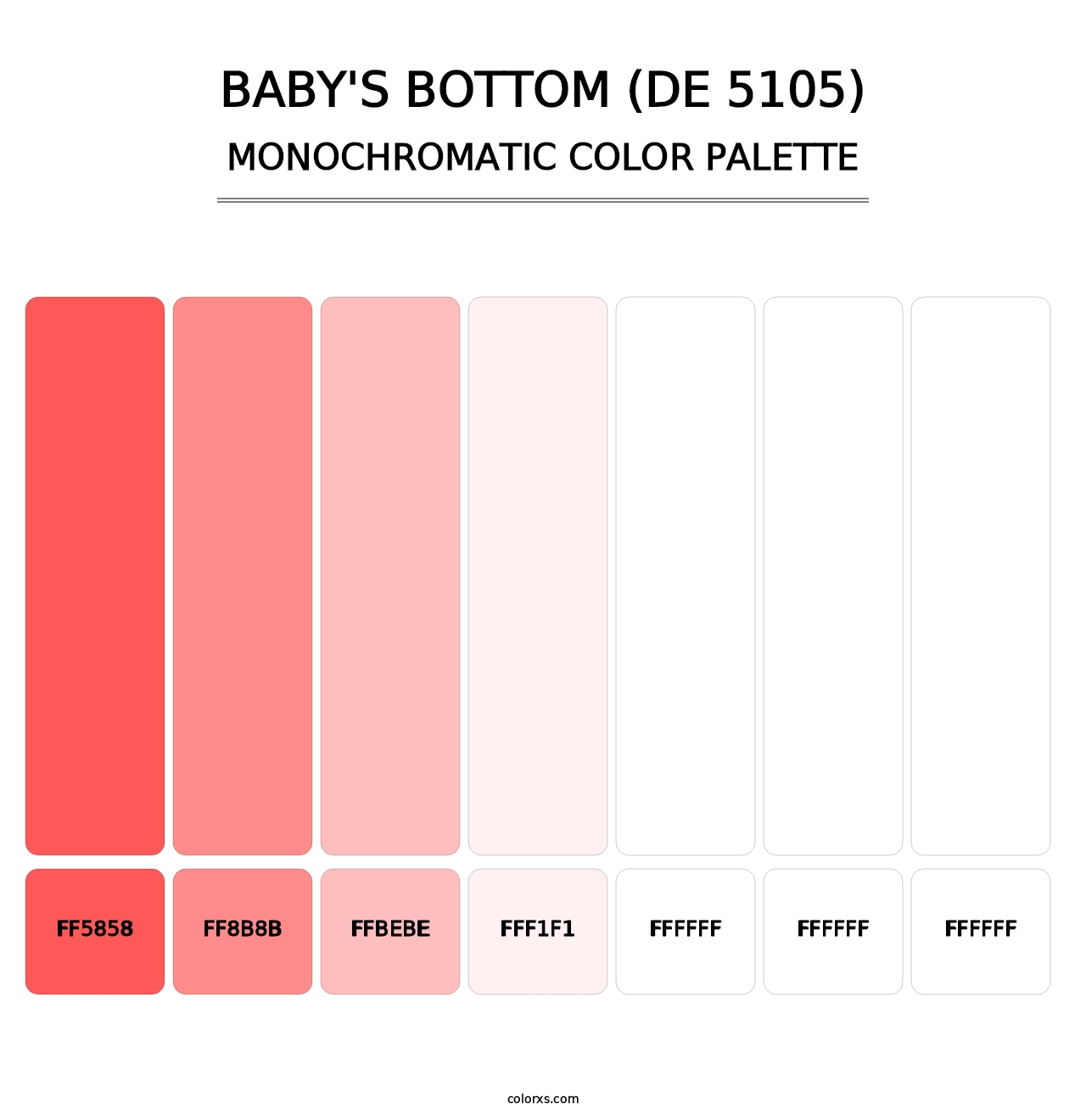 Baby's Bottom (DE 5105) - Monochromatic Color Palette