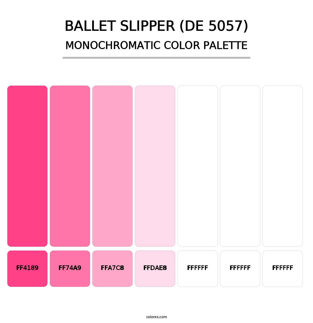 Ballet Slipper (DE 5057) - Monochromatic Color Palette