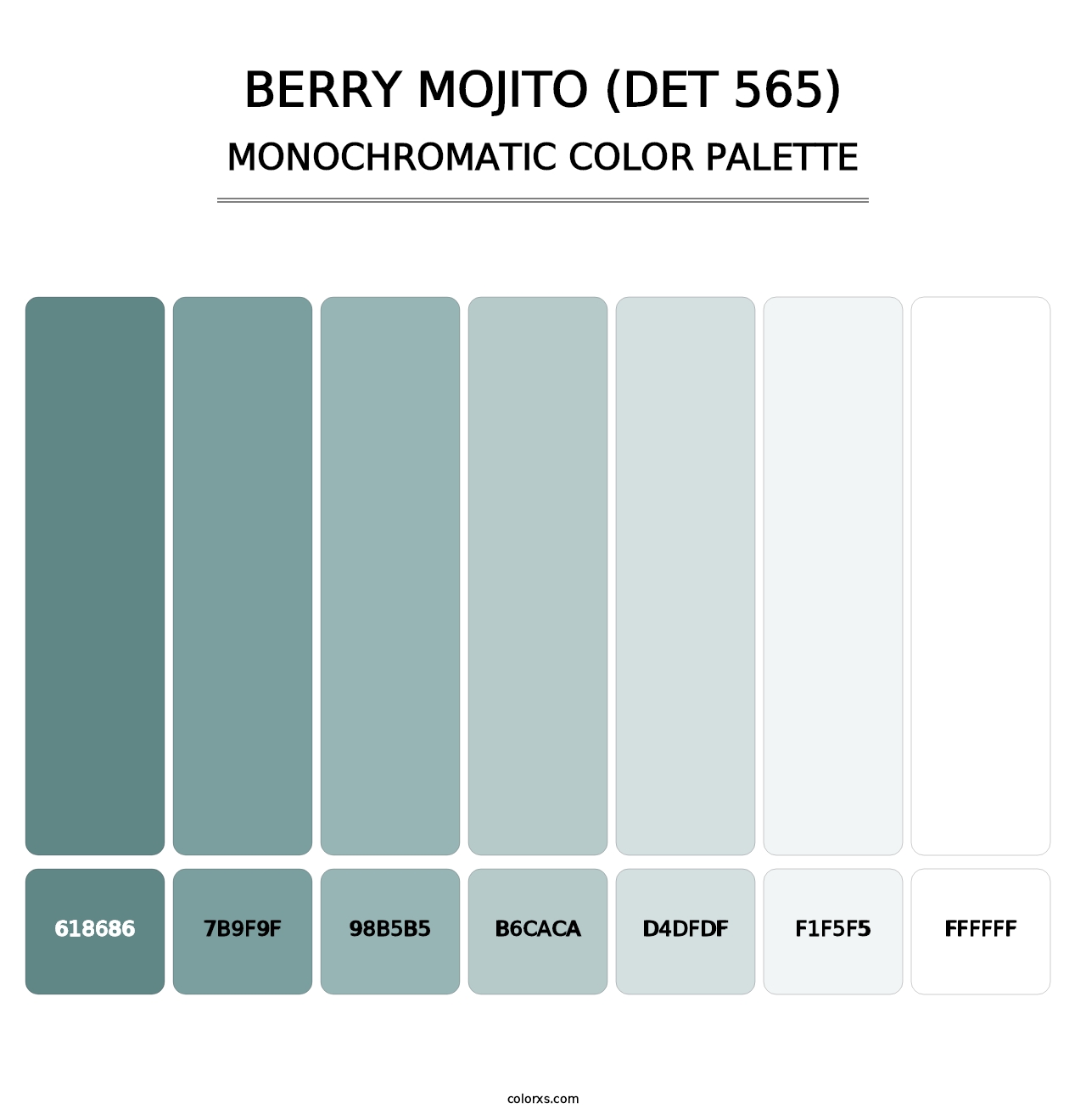 Berry Mojito (DET 565) - Monochromatic Color Palette