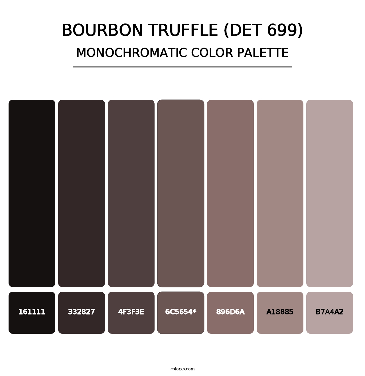 Bourbon Truffle (DET 699) - Monochromatic Color Palette