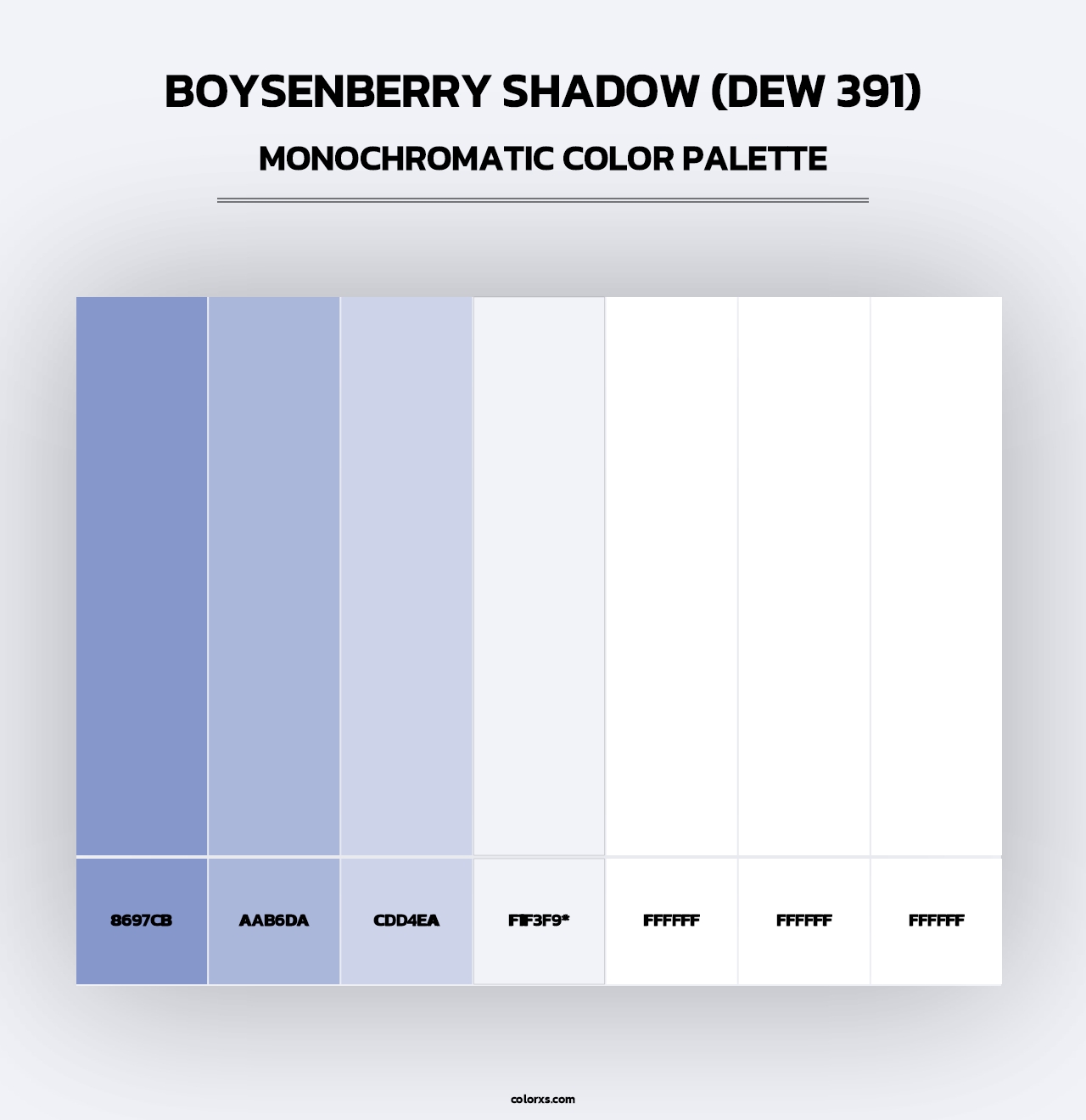 Boysenberry Shadow (DEW 391) - Monochromatic Color Palette
