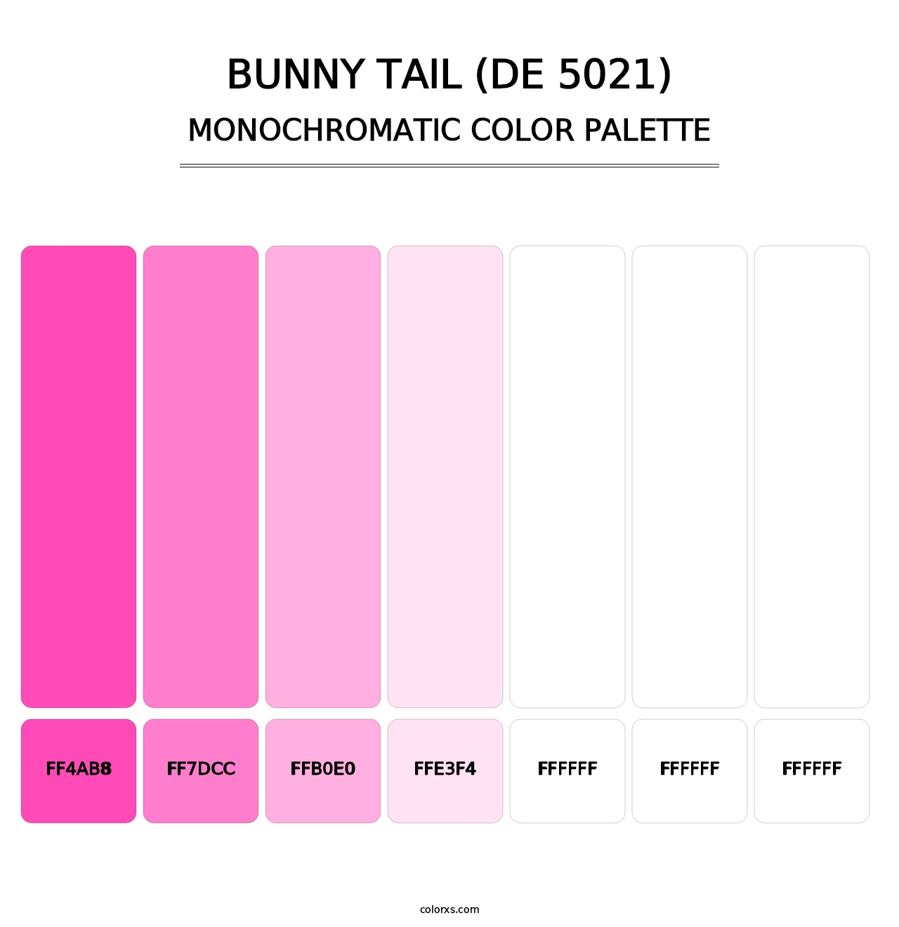 Bunny Tail (DE 5021) - Monochromatic Color Palette