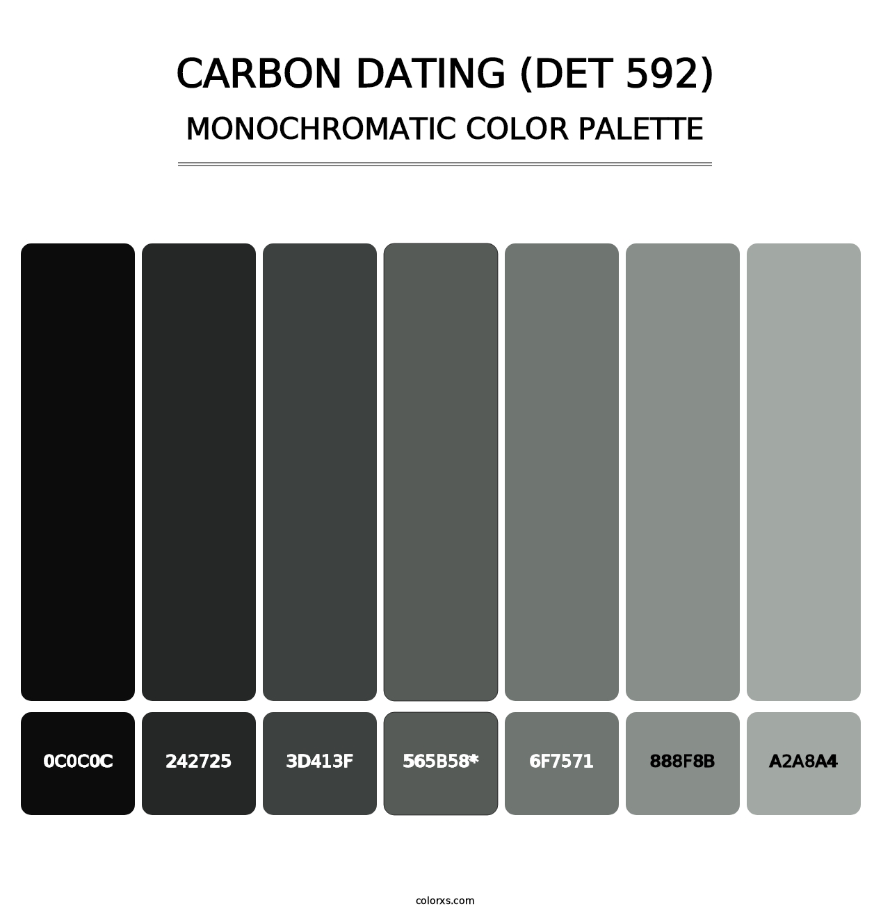 Carbon Dating (DET 592) - Monochromatic Color Palette