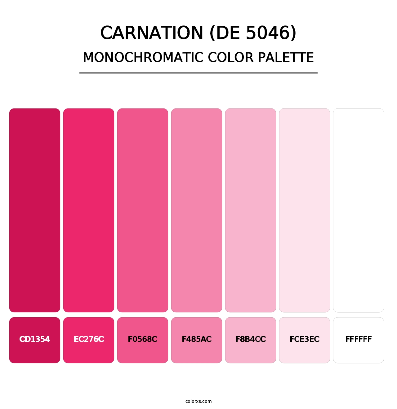Carnation (DE 5046) - Monochromatic Color Palette