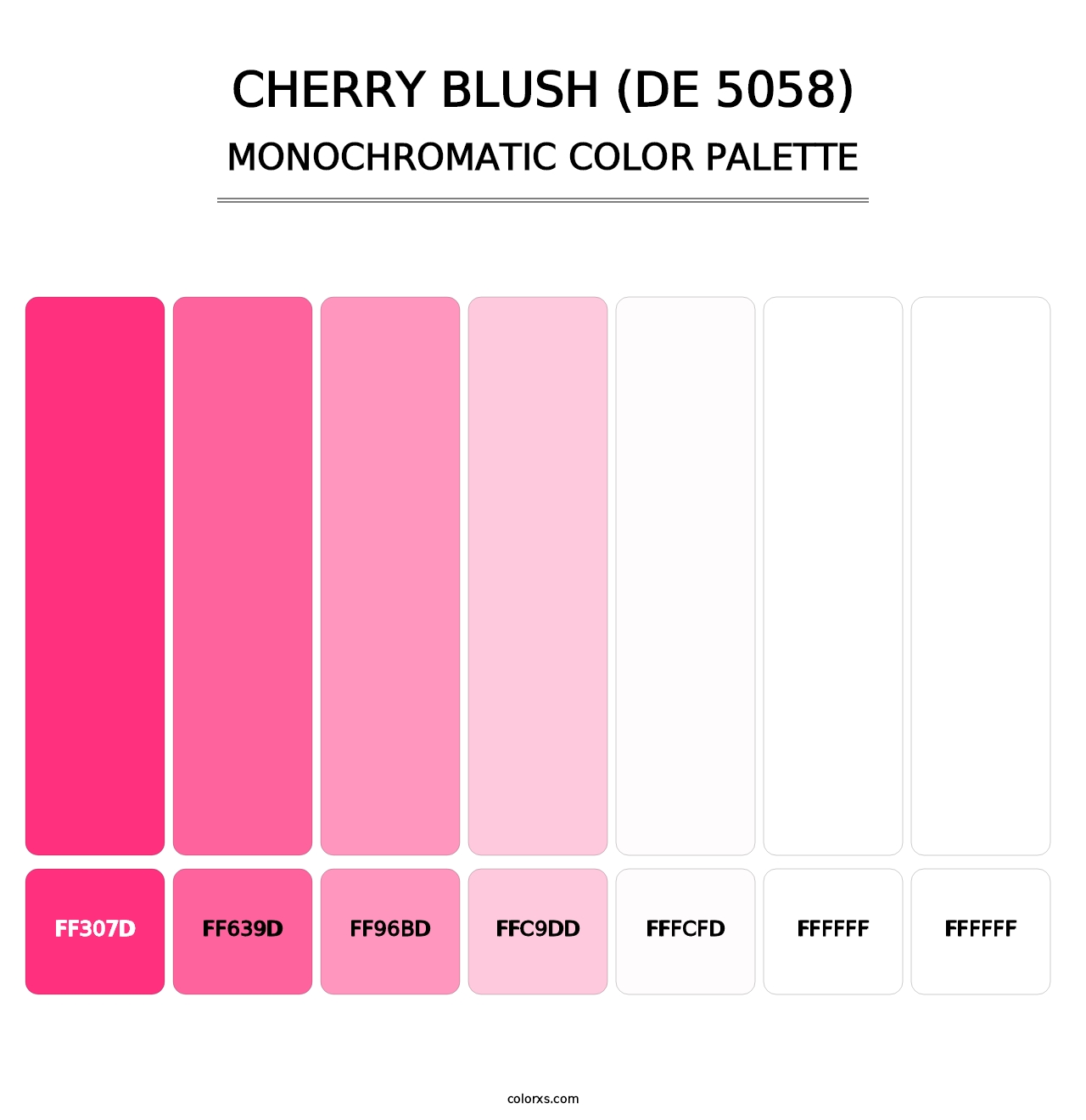 Cherry Blush (DE 5058) - Monochromatic Color Palette