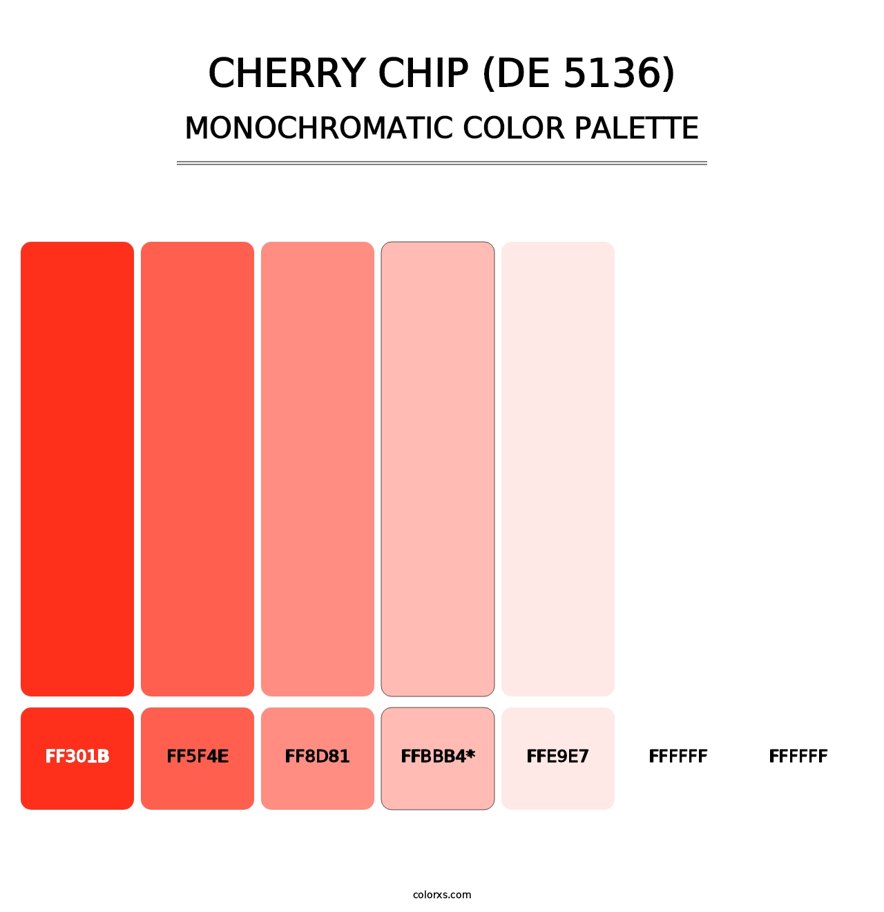 Cherry Chip (DE 5136) - Monochromatic Color Palette