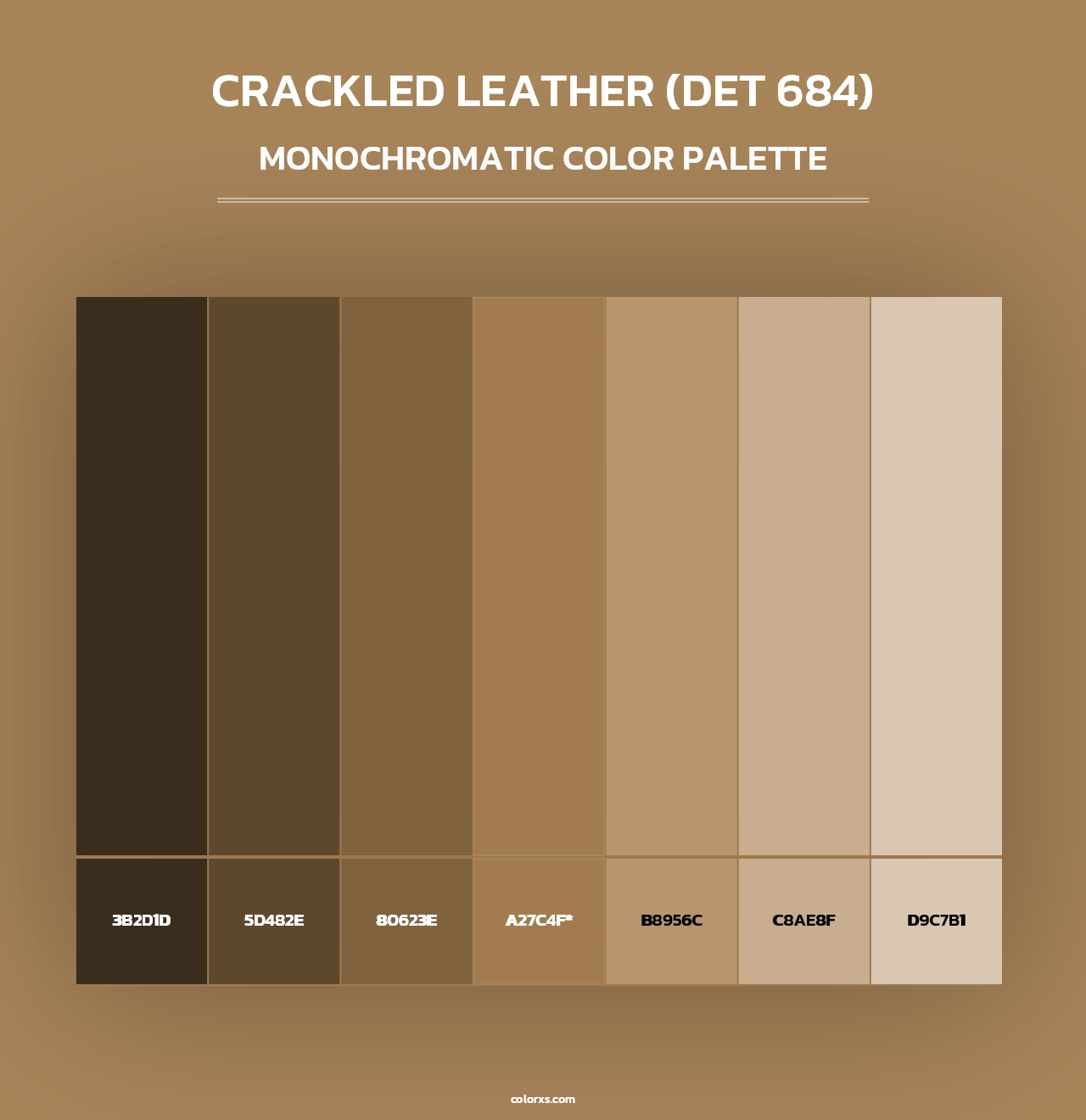 Crackled Leather (DET 684) - Monochromatic Color Palette