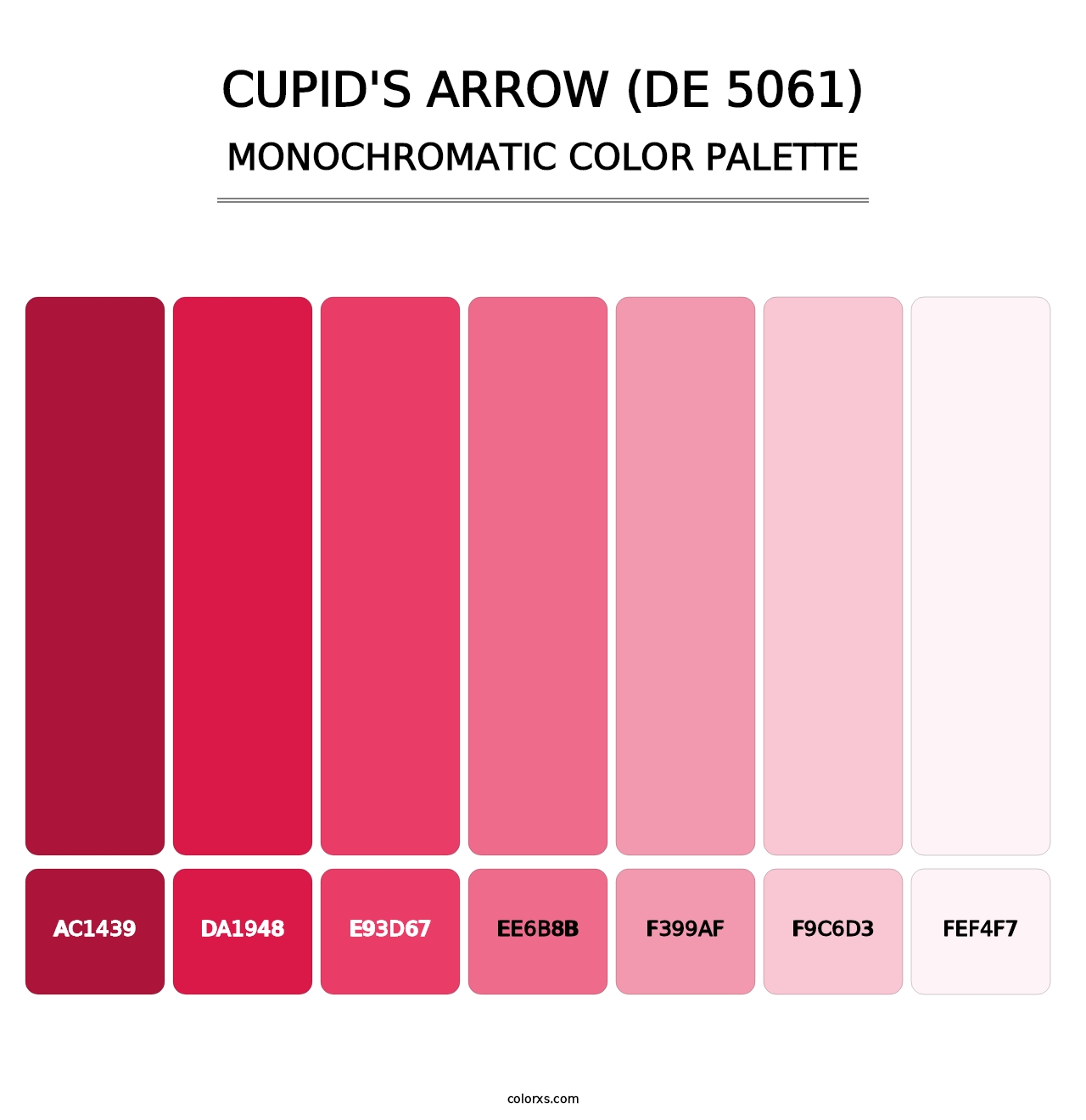 Cupid's Arrow (DE 5061) - Monochromatic Color Palette