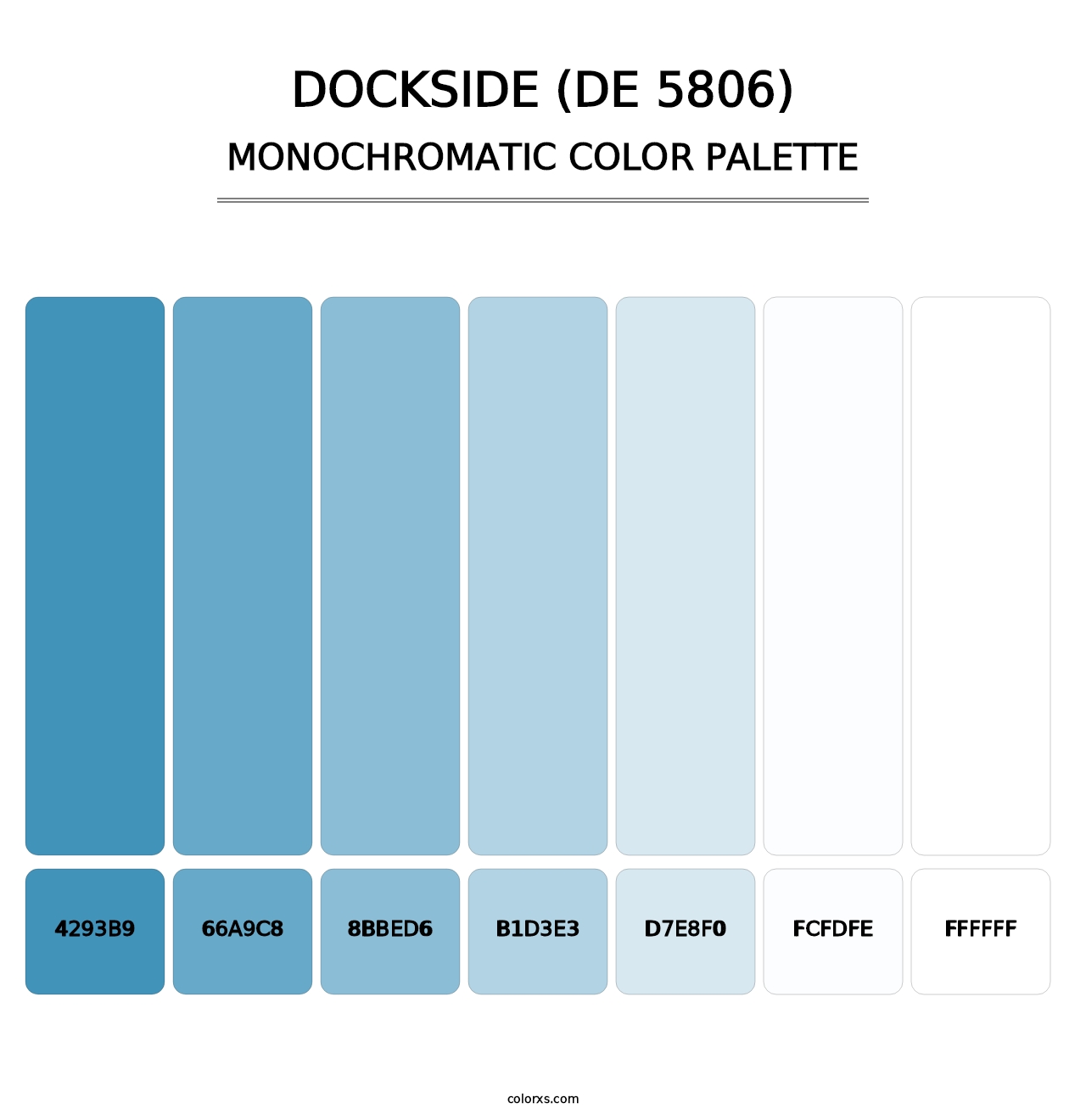 Dockside (DE 5806) - Monochromatic Color Palette