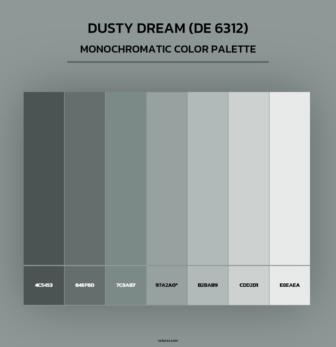 Dusty Dream (DE 6312) - Monochromatic Color Palette
