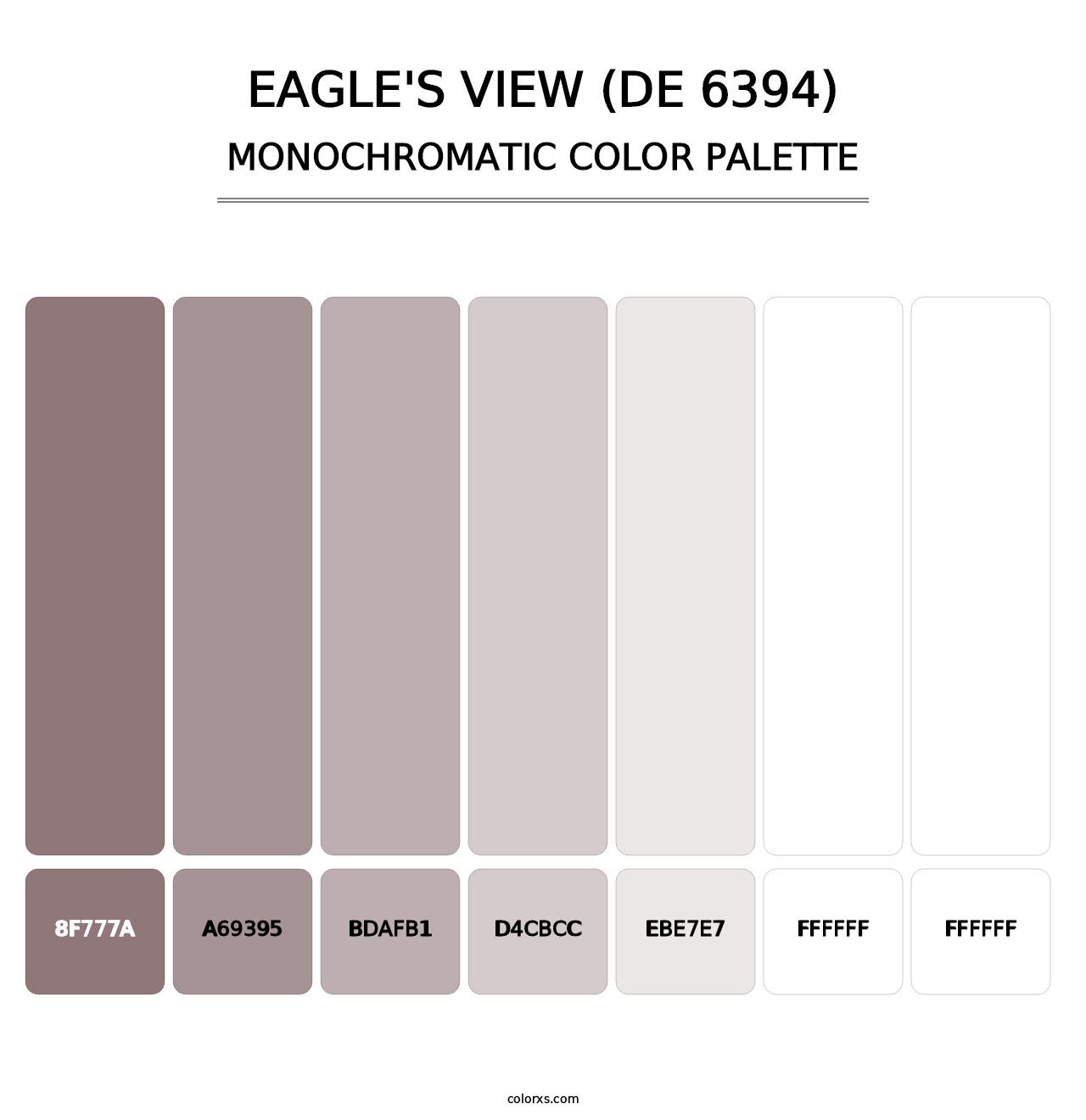 Eagle's View (DE 6394) - Monochromatic Color Palette