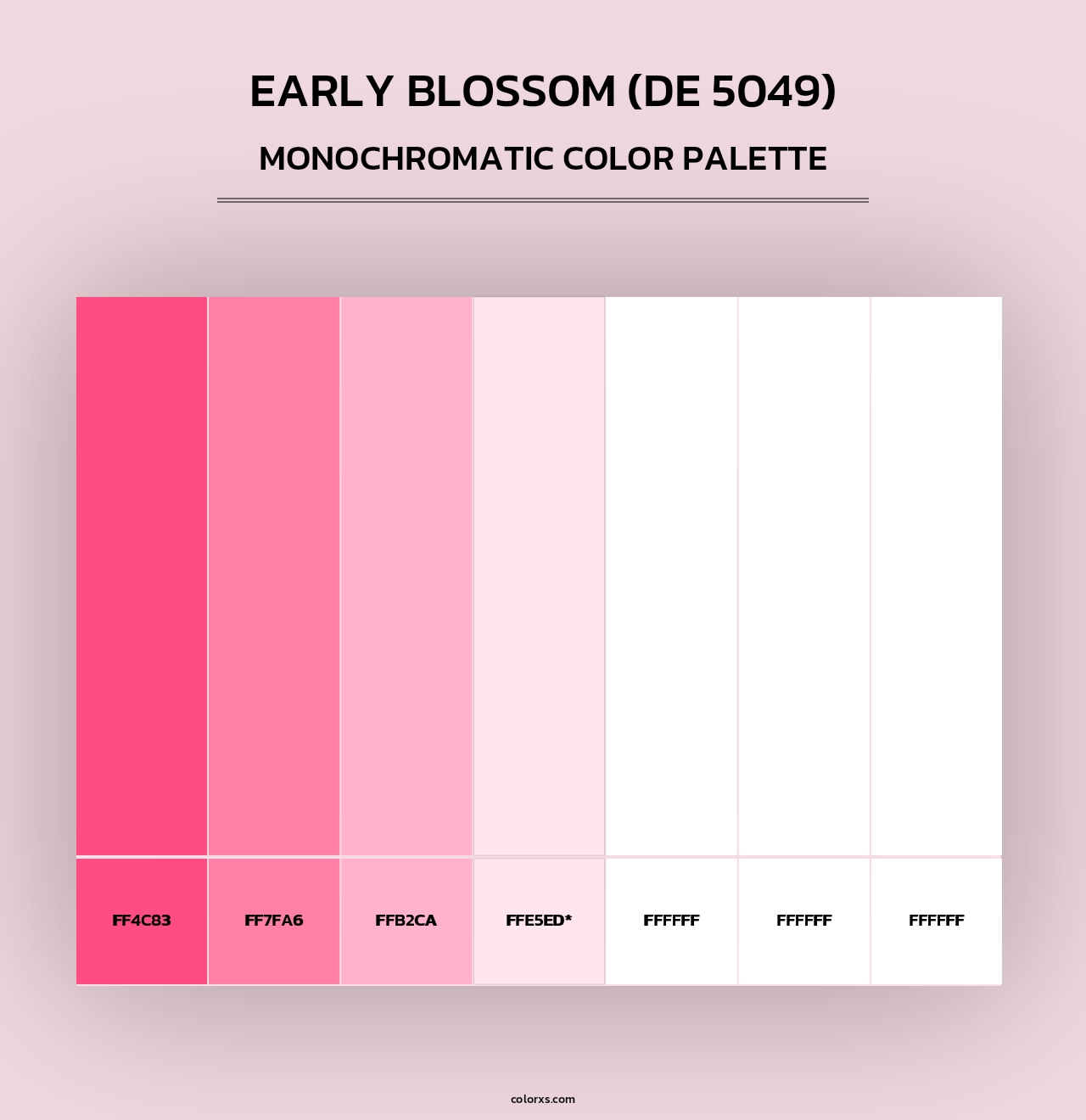 Early Blossom (DE 5049) - Monochromatic Color Palette