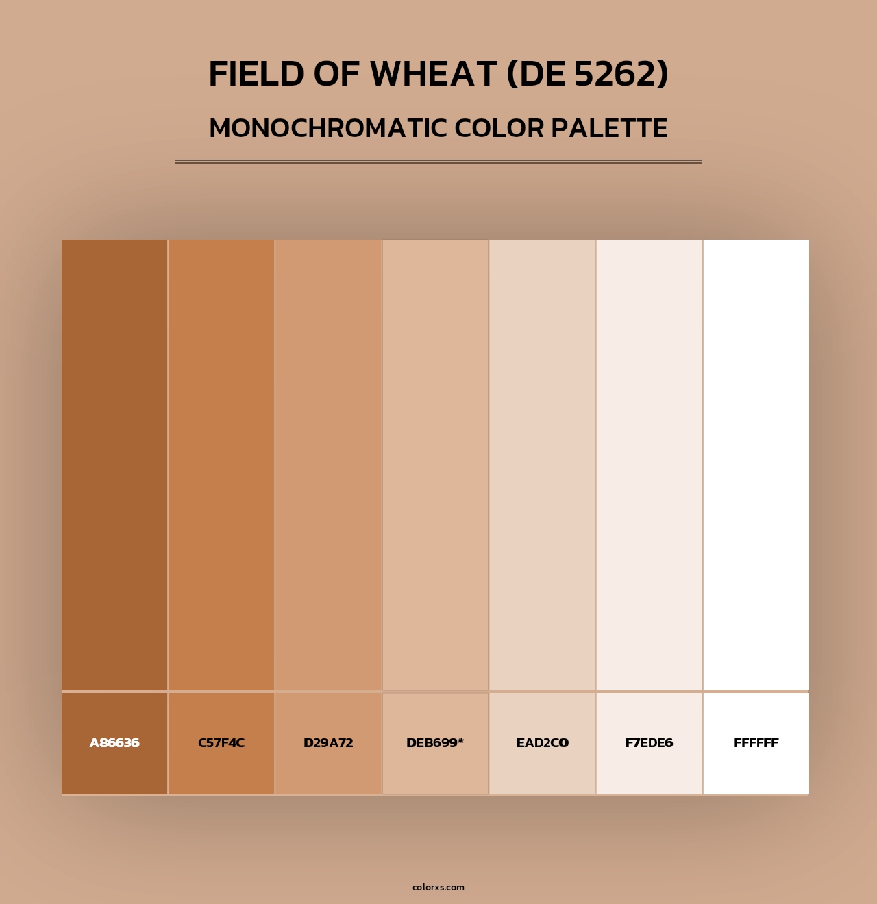 Field of Wheat (DE 5262) - Monochromatic Color Palette