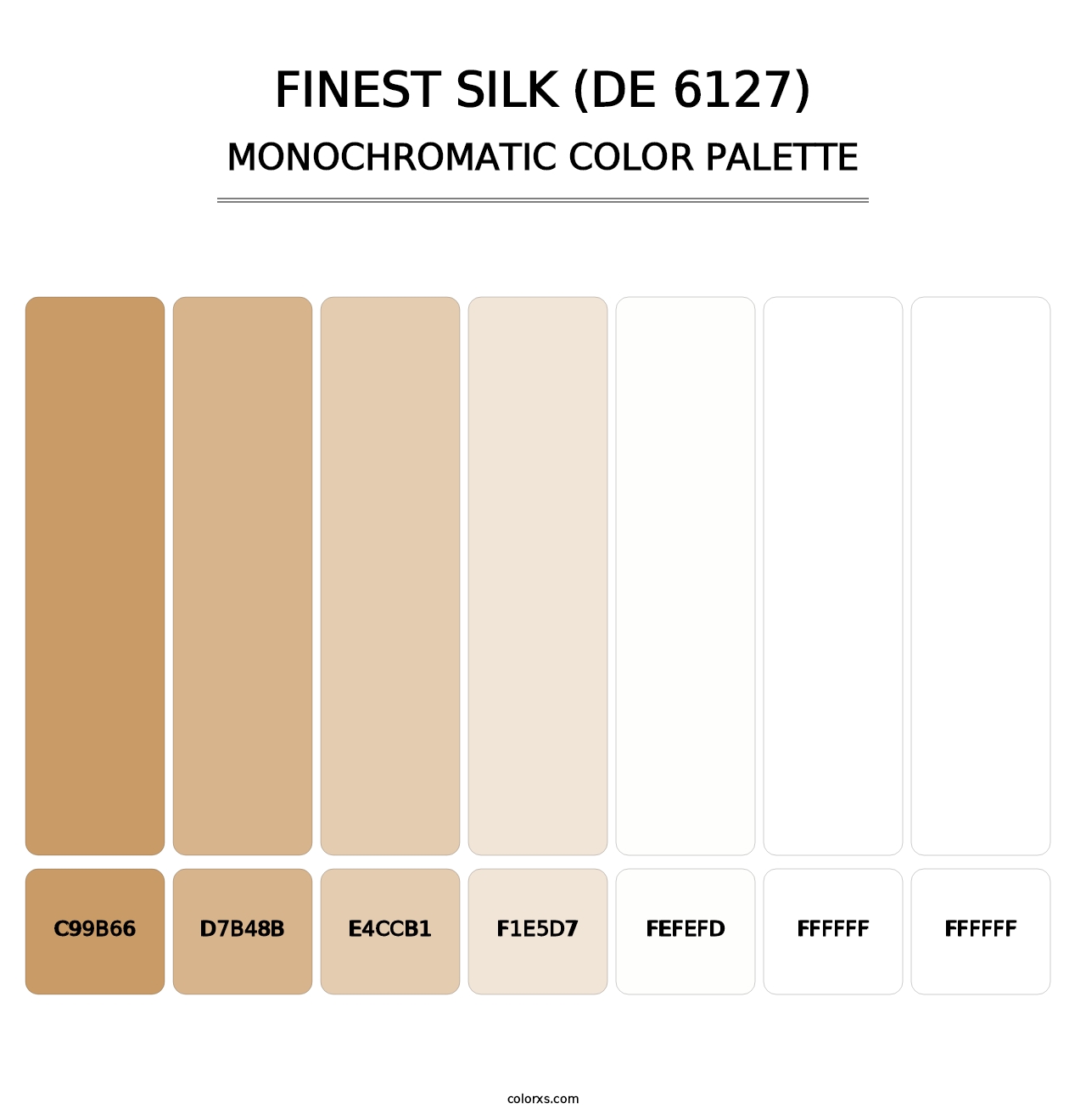 Finest Silk (DE 6127) - Monochromatic Color Palette