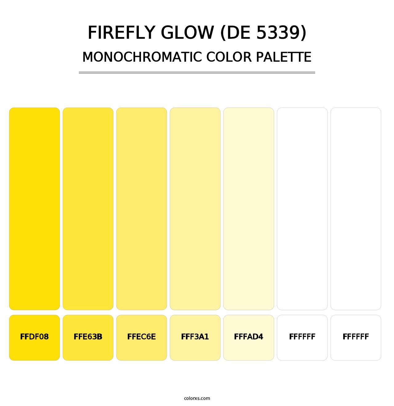 Firefly Glow (DE 5339) - Monochromatic Color Palette