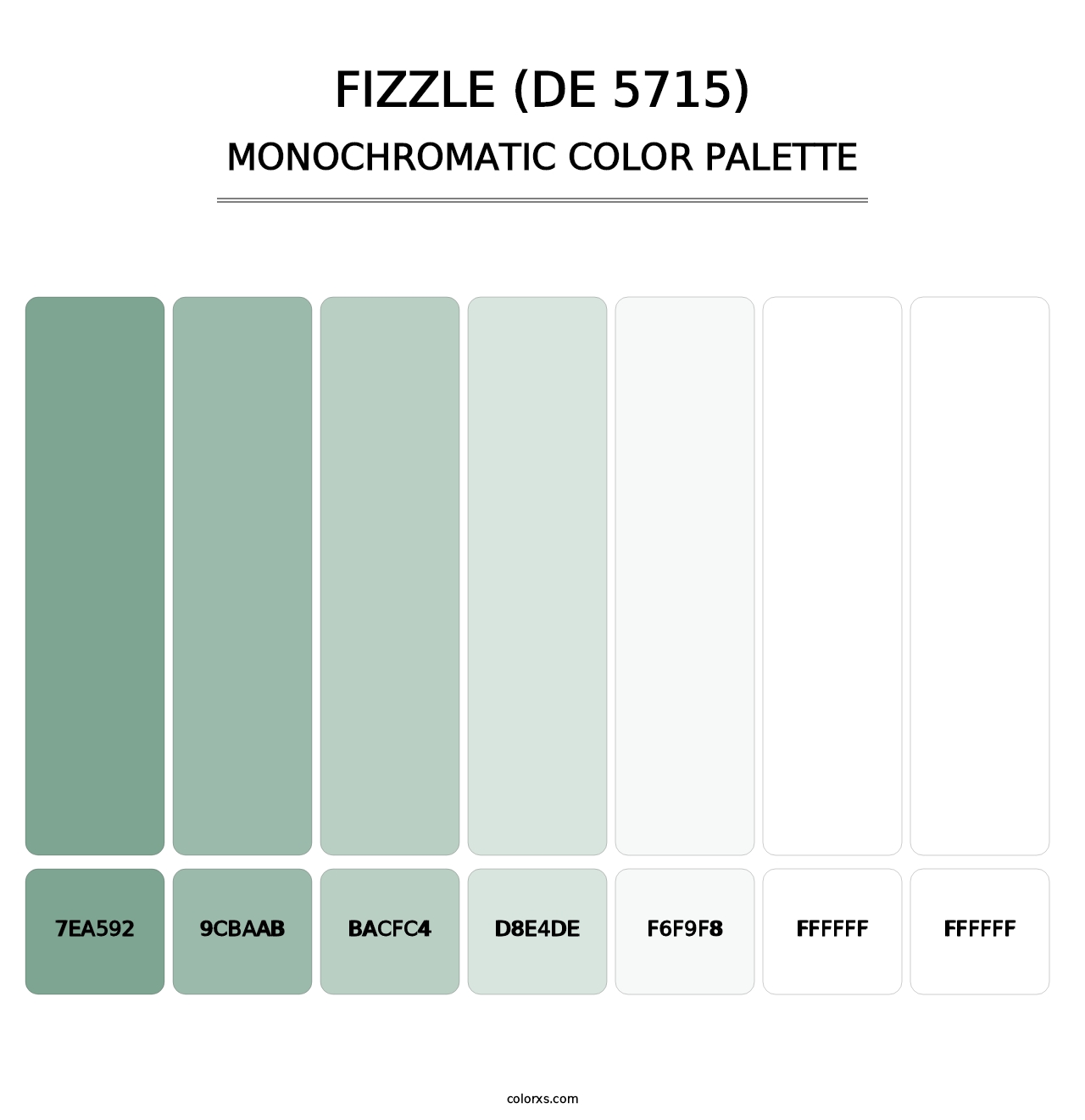 Fizzle (DE 5715) - Monochromatic Color Palette