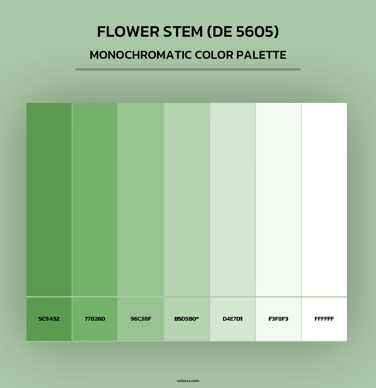 Flower Stem (DE 5605) - Monochromatic Color Palette