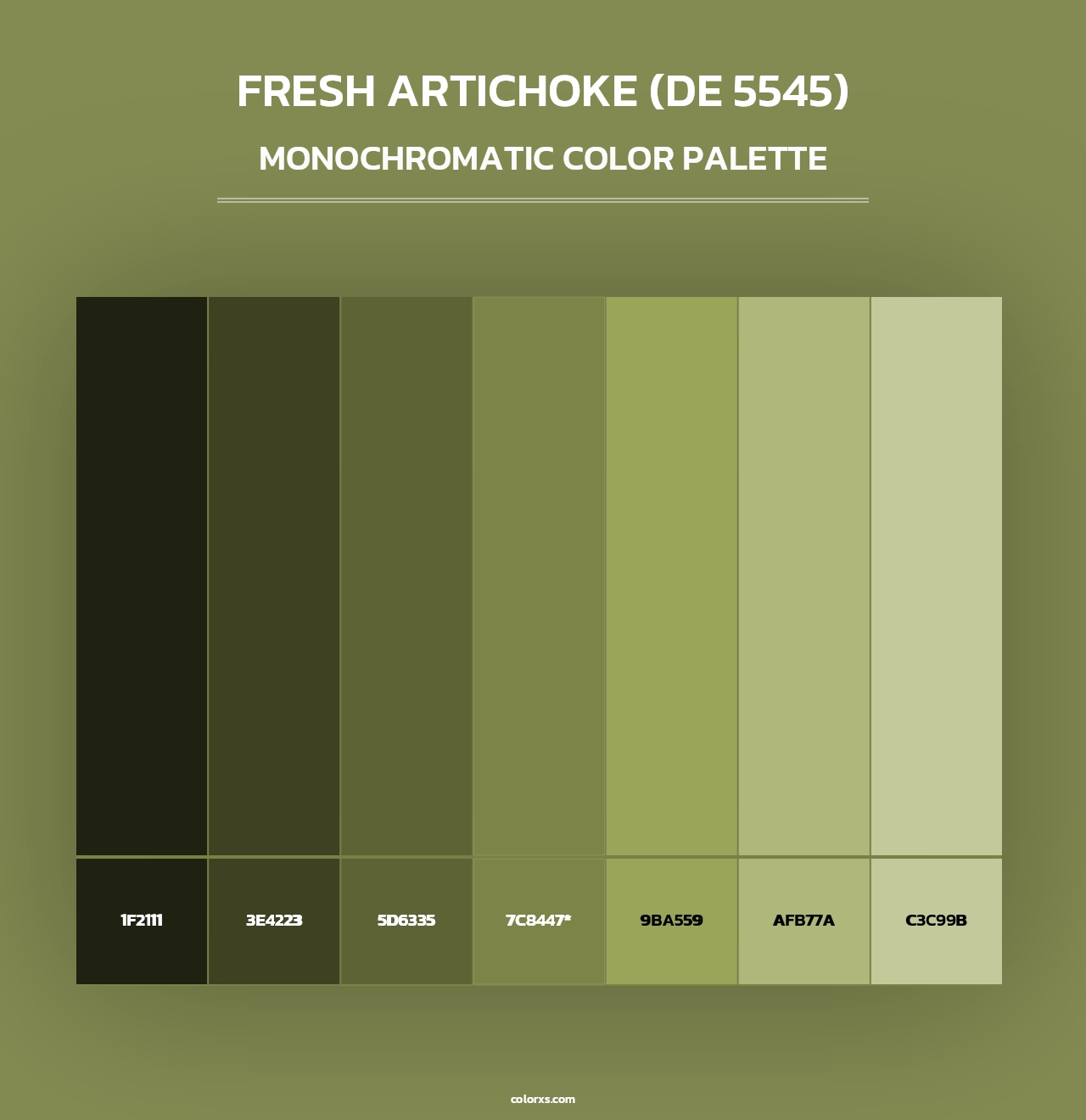 Fresh Artichoke (DE 5545) - Monochromatic Color Palette