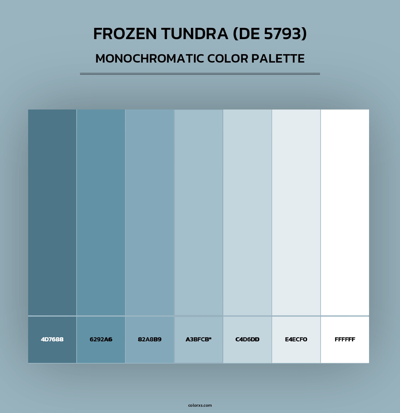 Frozen Tundra (DE 5793) - Monochromatic Color Palette