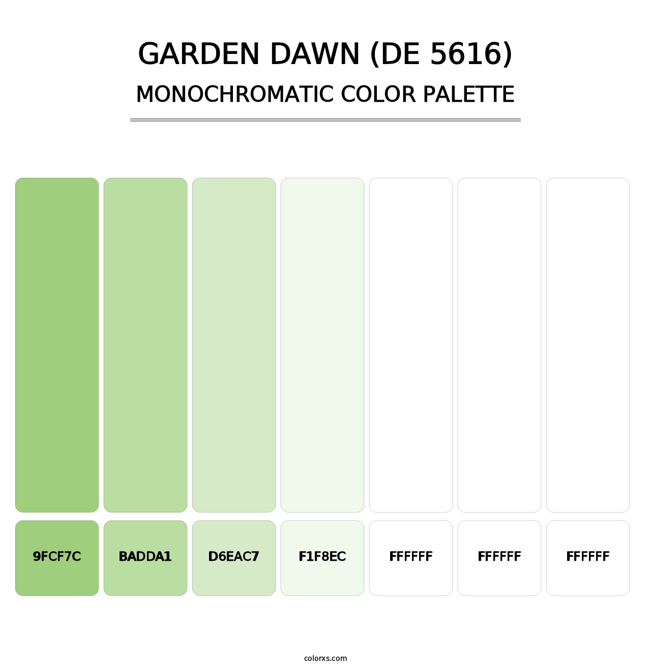 Garden Dawn (DE 5616) - Monochromatic Color Palette