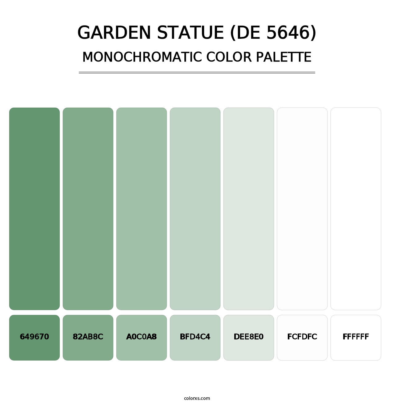 Garden Statue (DE 5646) - Monochromatic Color Palette