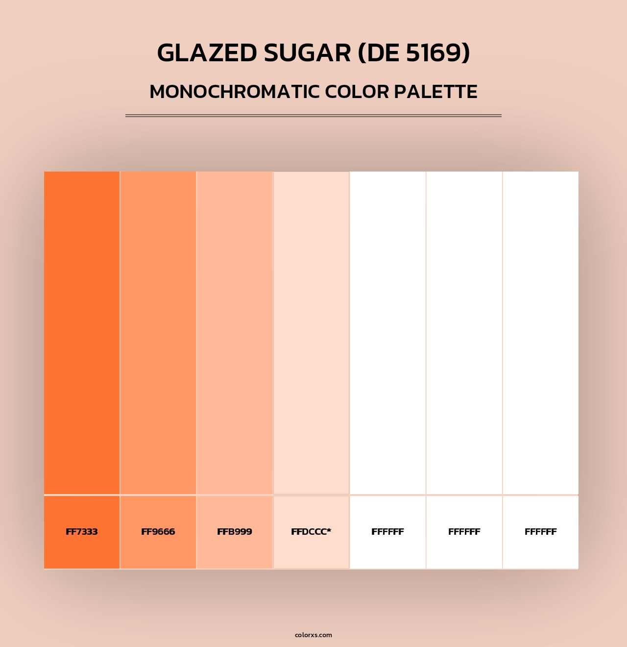 Glazed Sugar (DE 5169) - Monochromatic Color Palette