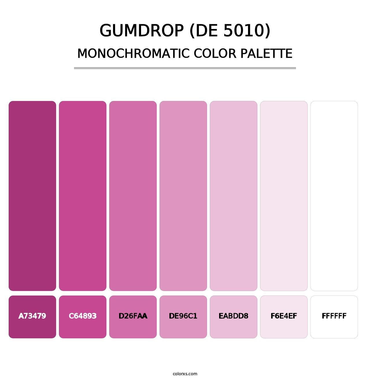 Gumdrop (DE 5010) - Monochromatic Color Palette