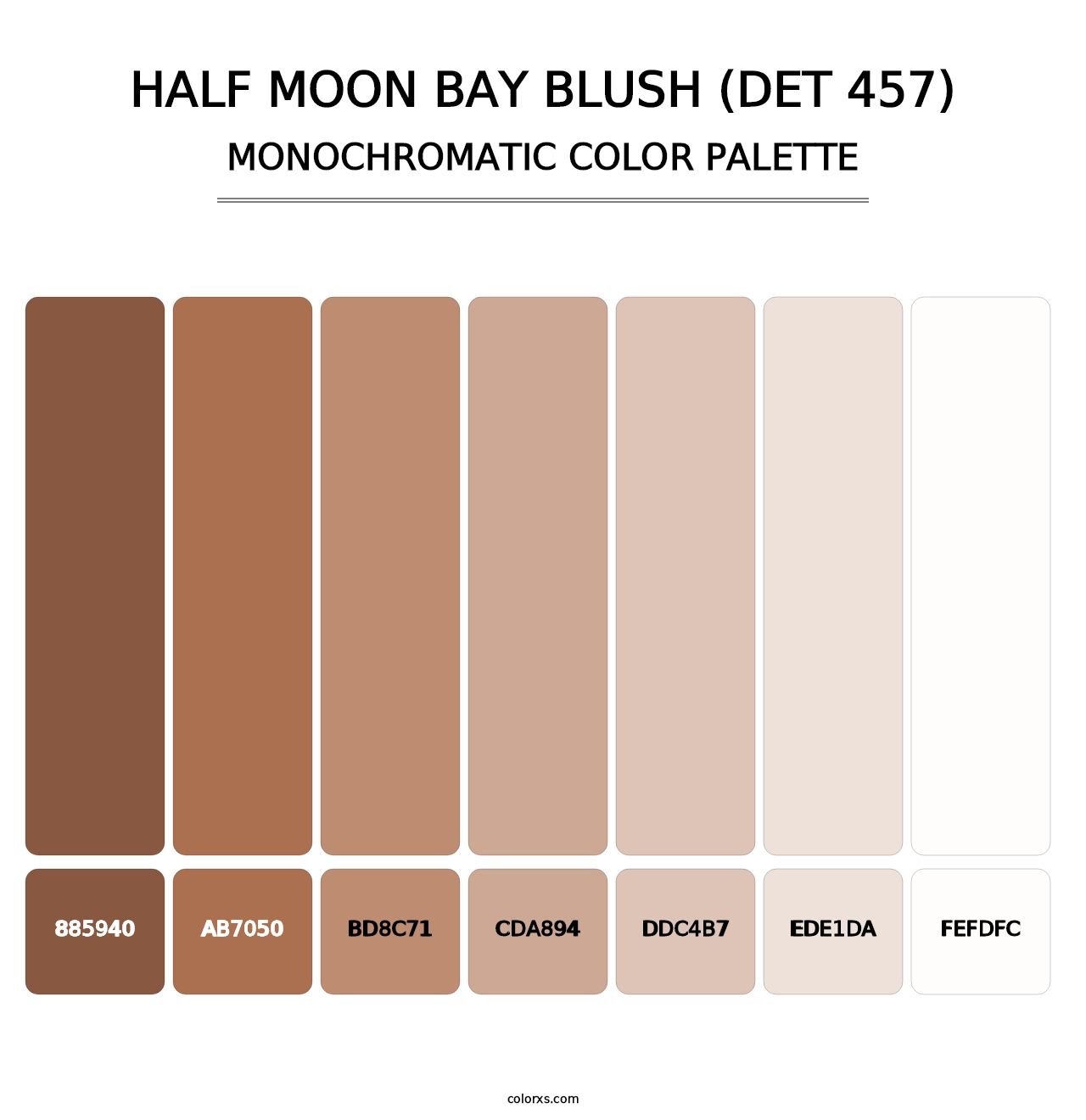 Half Moon Bay Blush (DET 457) - Monochromatic Color Palette
