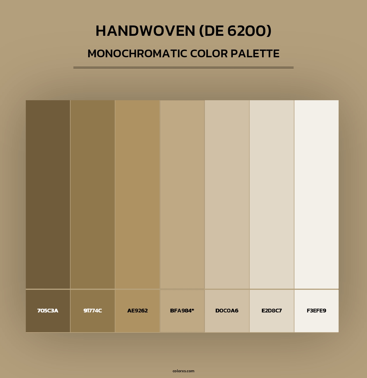 Handwoven (DE 6200) - Monochromatic Color Palette