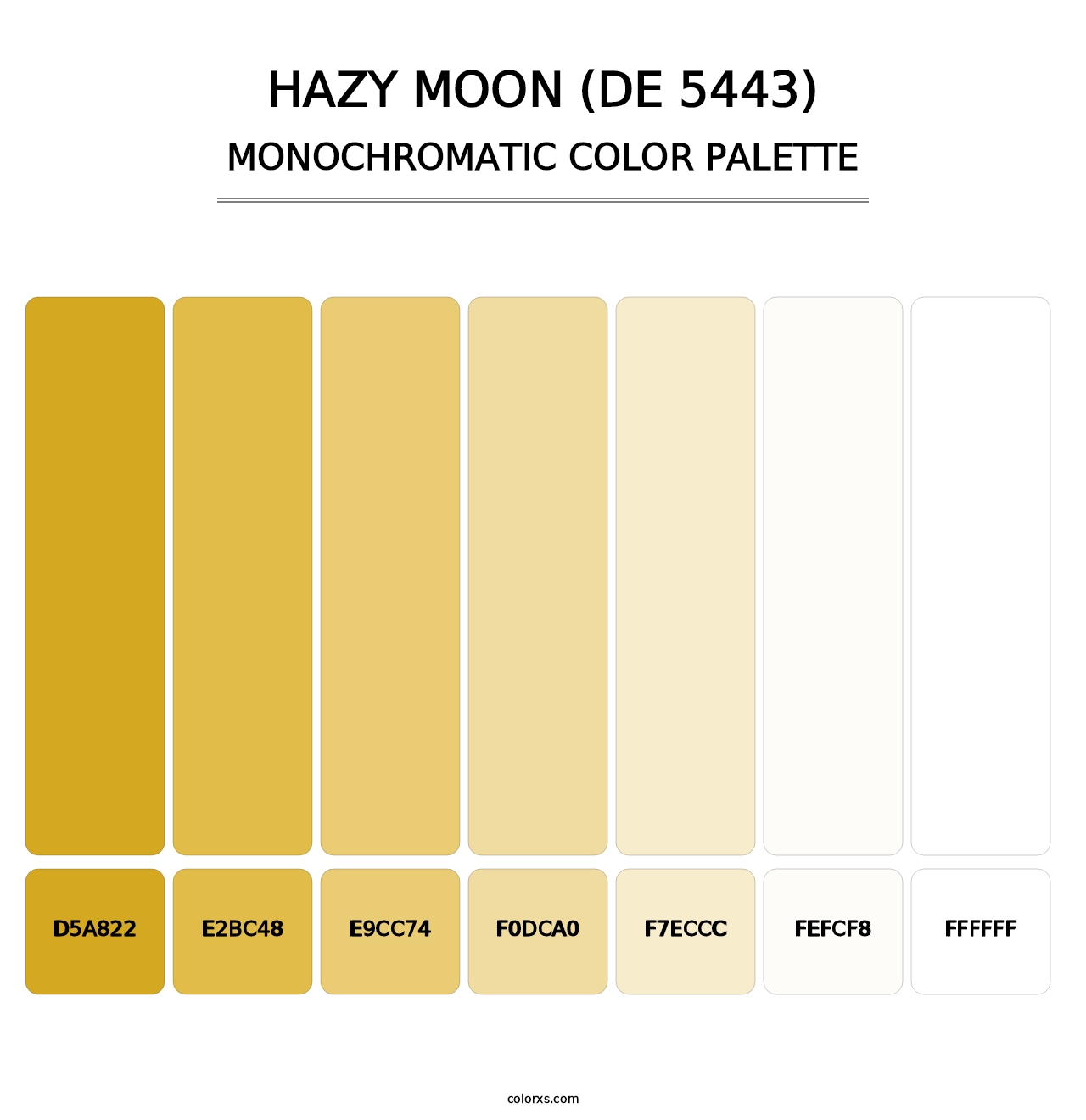 Hazy Moon (DE 5443) - Monochromatic Color Palette