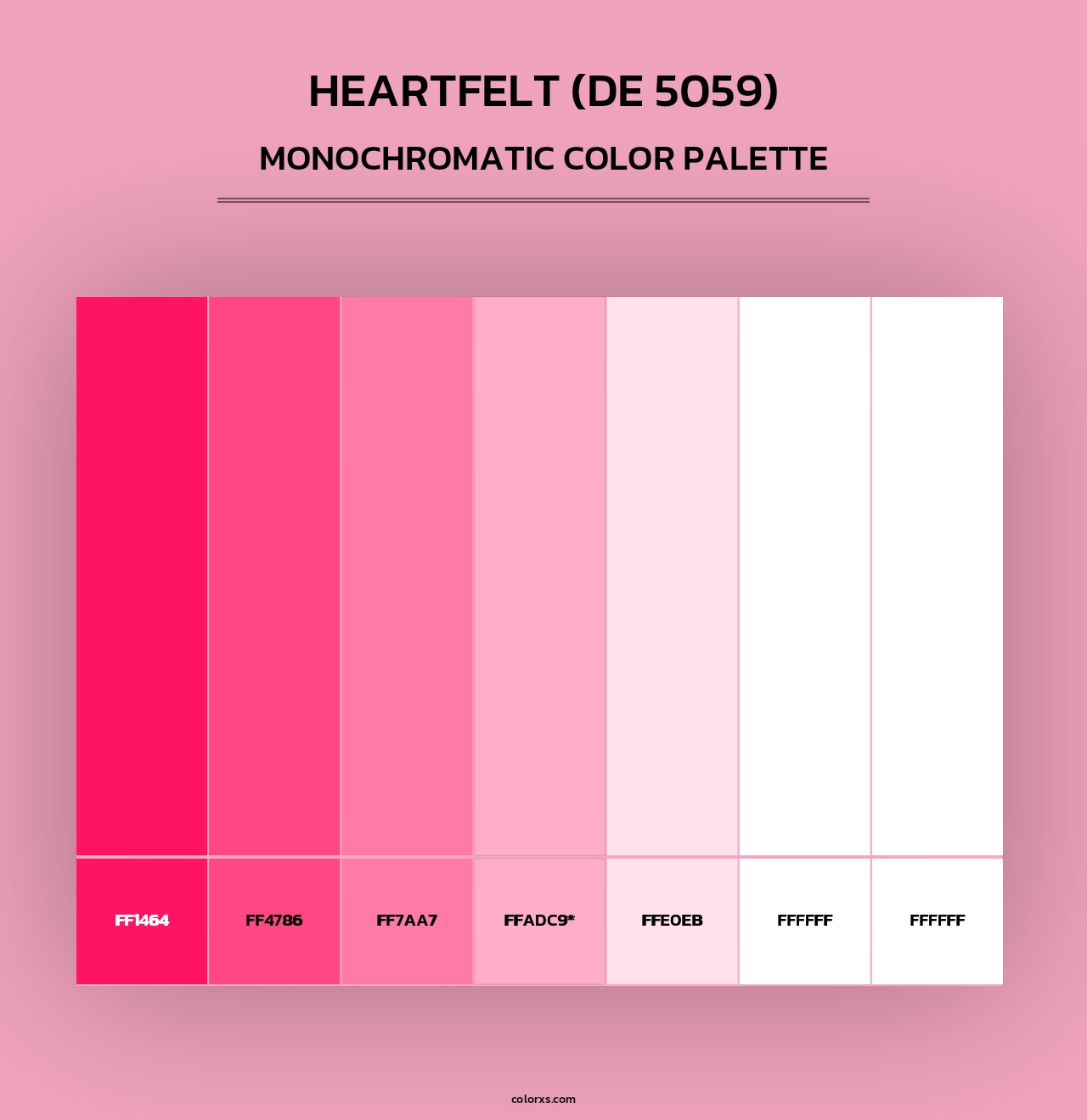 Heartfelt (DE 5059) - Monochromatic Color Palette
