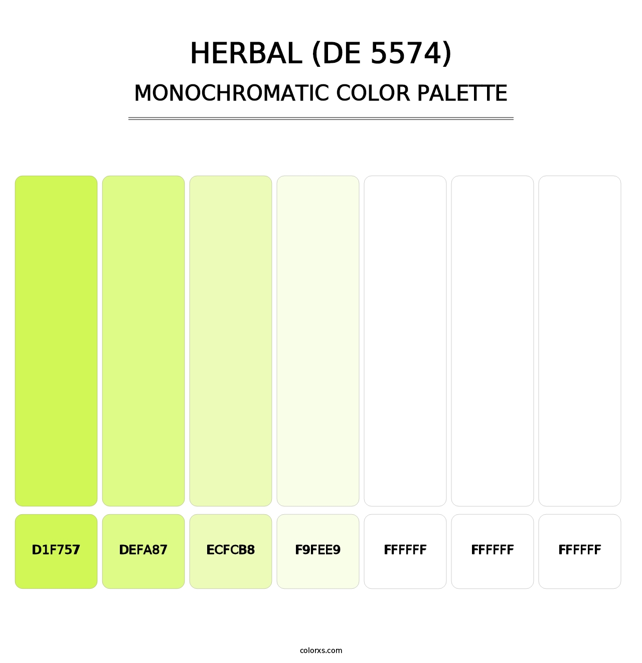 Herbal (DE 5574) - Monochromatic Color Palette