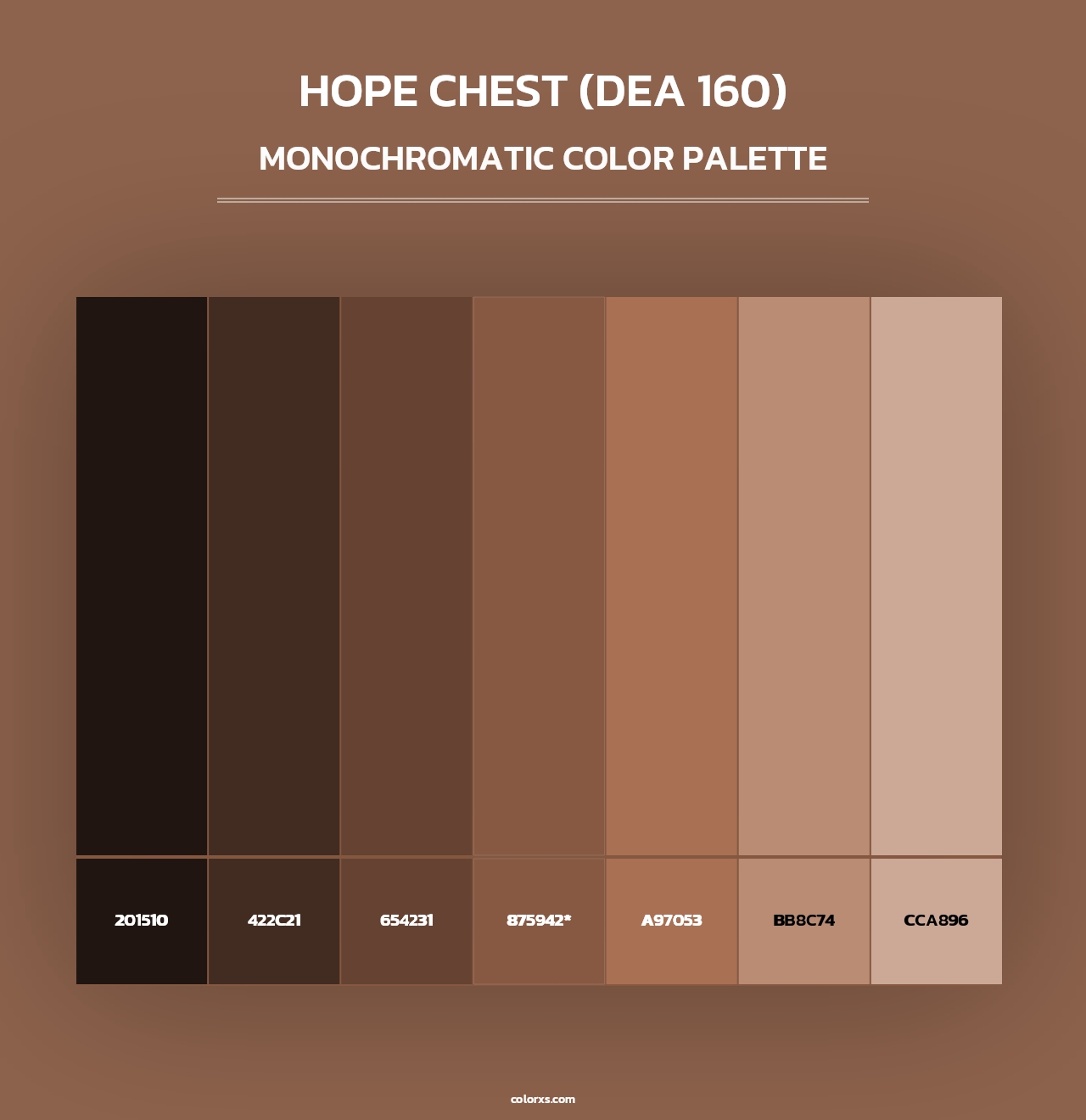 Hope Chest (DEA 160) - Monochromatic Color Palette
