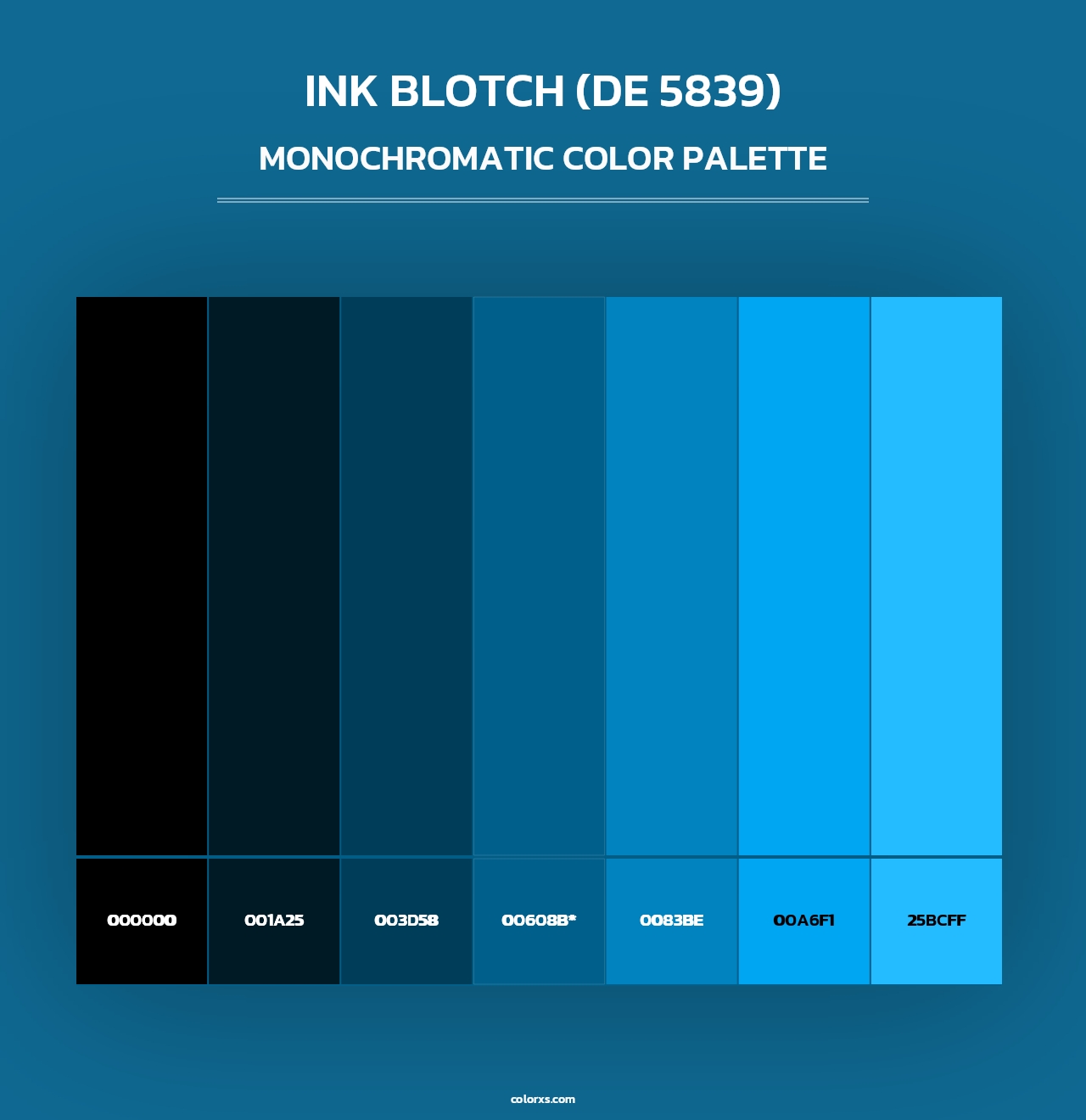 Ink Blotch (DE 5839) - Monochromatic Color Palette