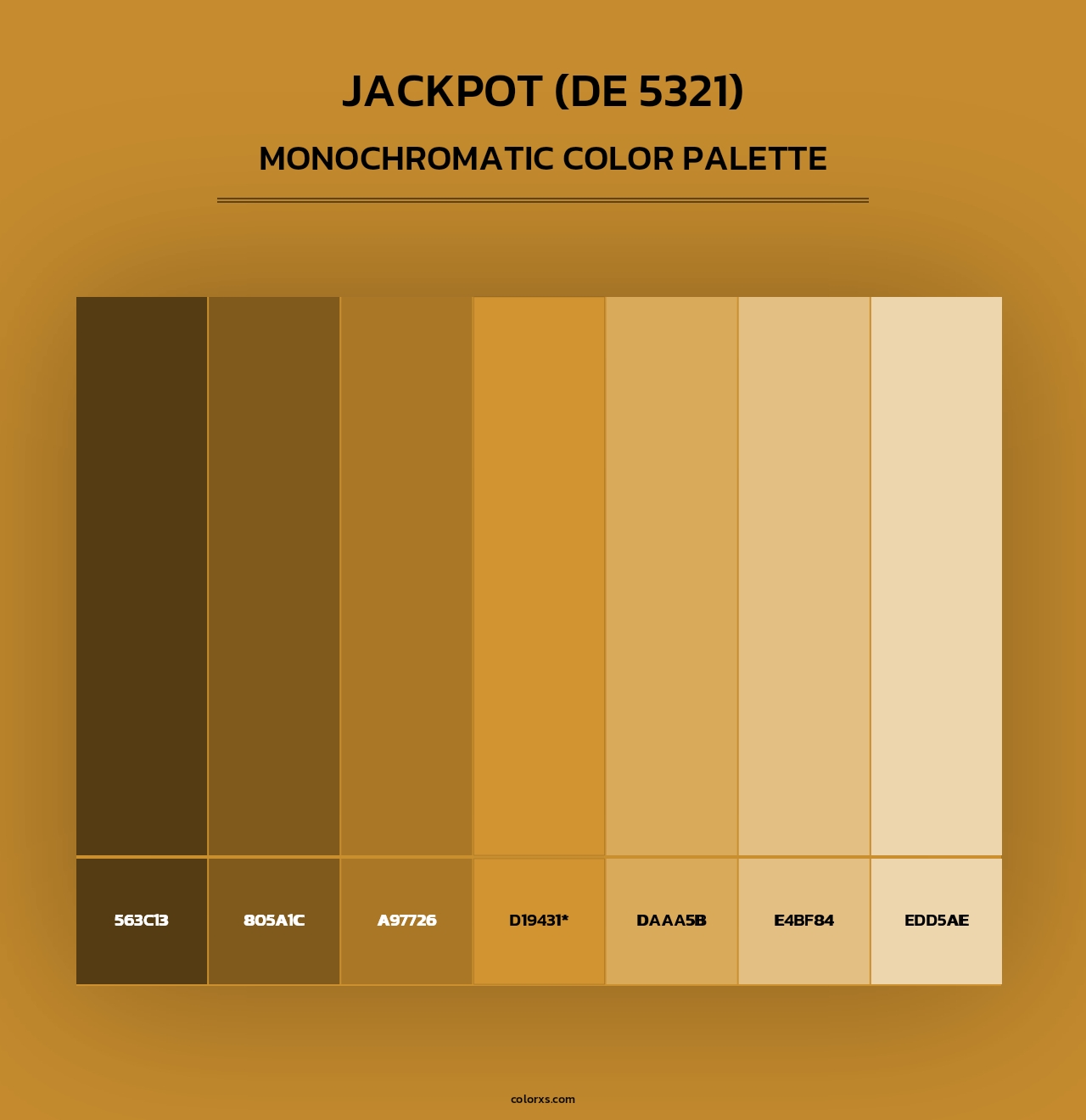 Jackpot (DE 5321) - Monochromatic Color Palette