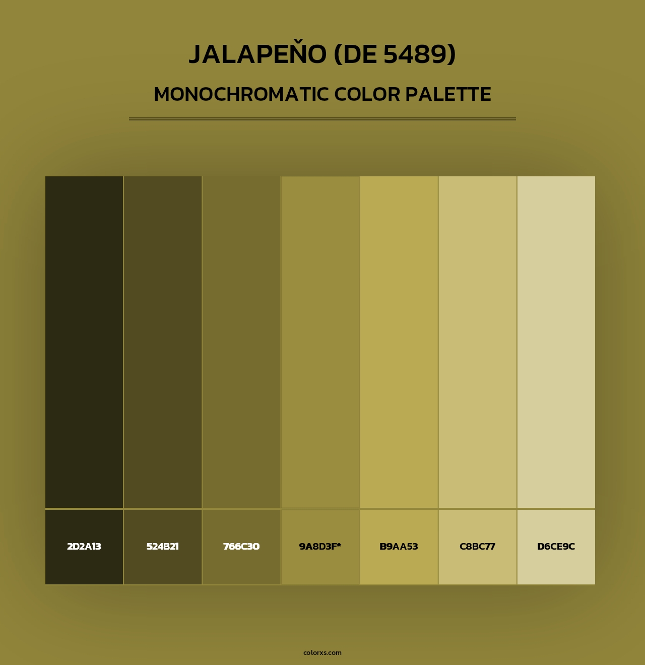 Jalapeňo (DE 5489) - Monochromatic Color Palette