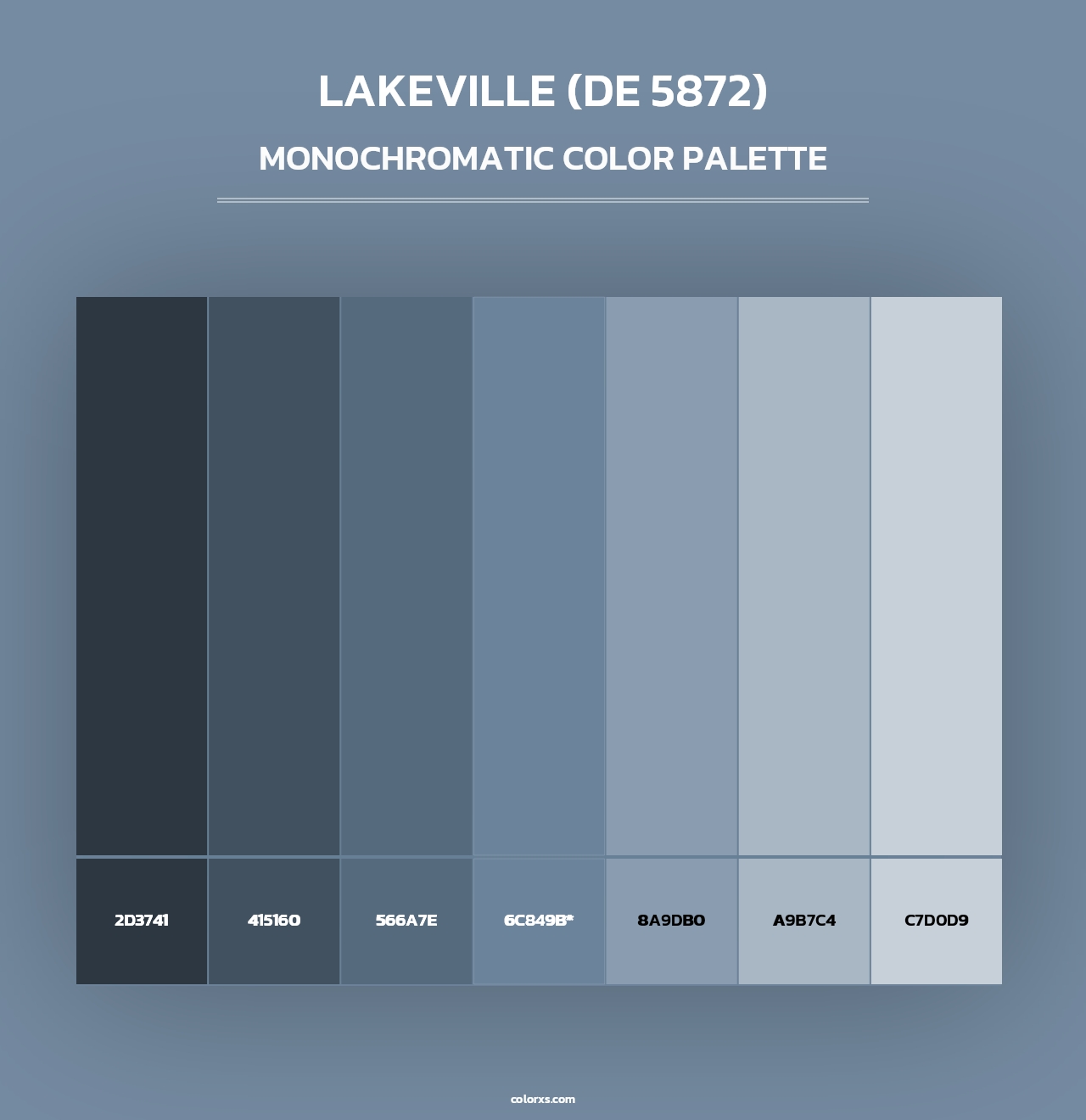 Lakeville (DE 5872) - Monochromatic Color Palette