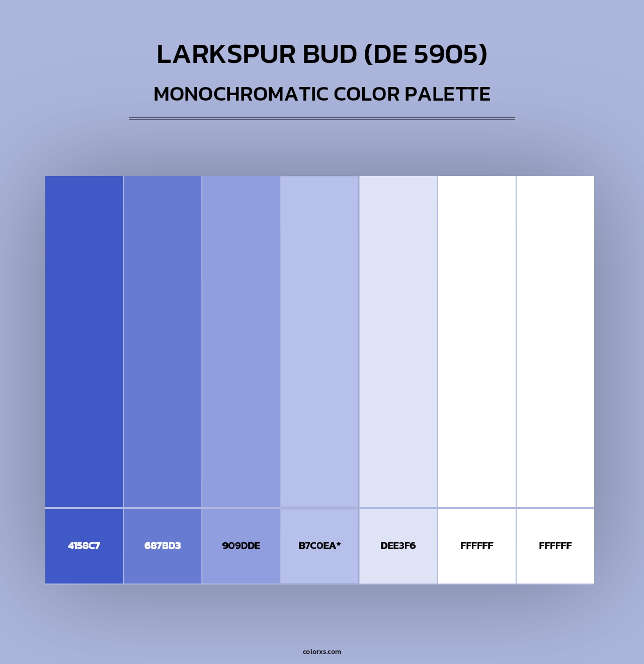 Larkspur Bud (DE 5905) - Monochromatic Color Palette