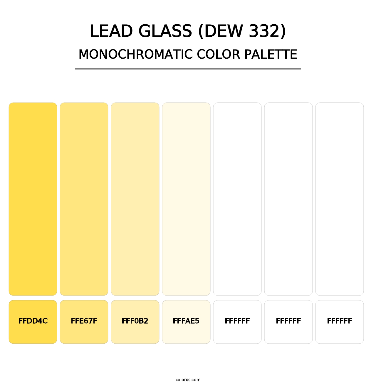 Lead Glass (DEW 332) - Monochromatic Color Palette