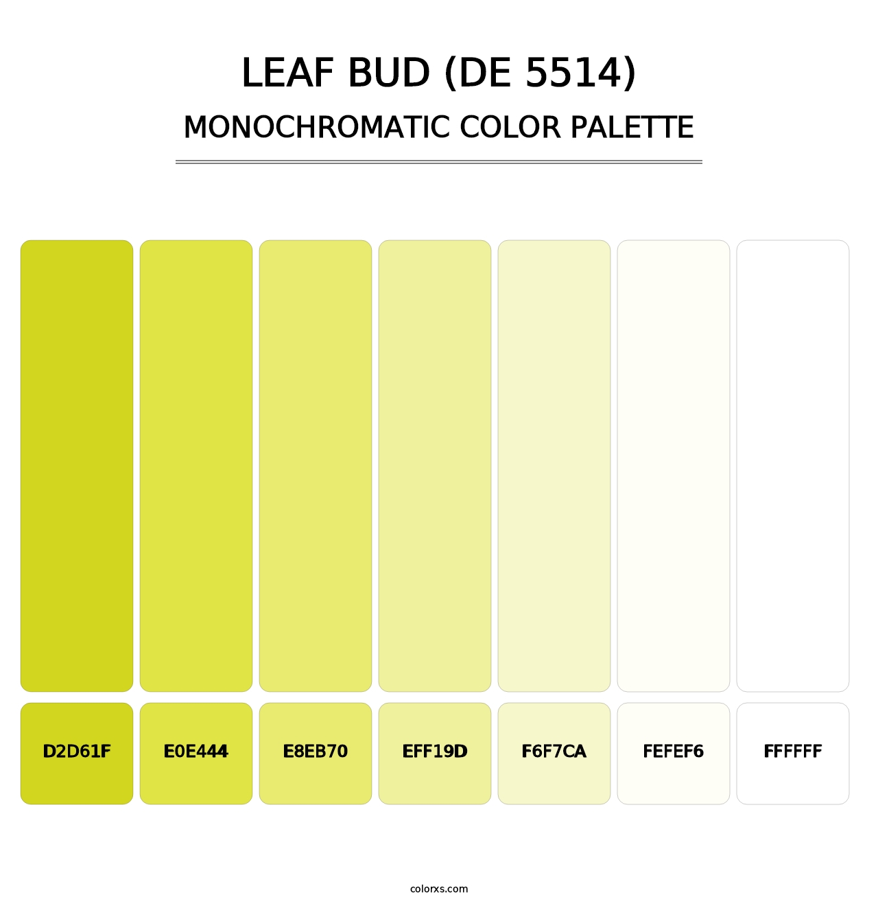 Leaf Bud (DE 5514) - Monochromatic Color Palette