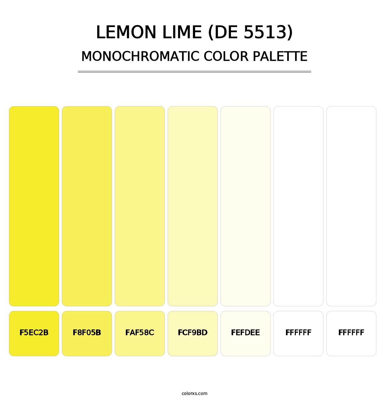 Lemon Lime (DE 5513) - Monochromatic Color Palette