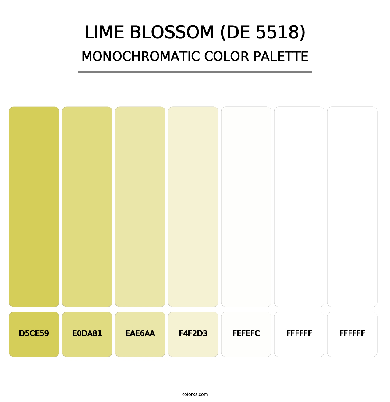 Lime Blossom (DE 5518) - Monochromatic Color Palette