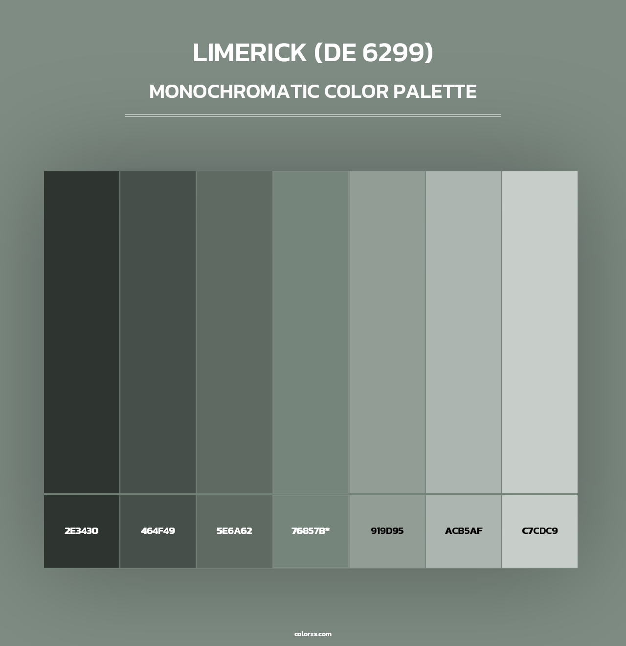 Limerick (DE 6299) - Monochromatic Color Palette