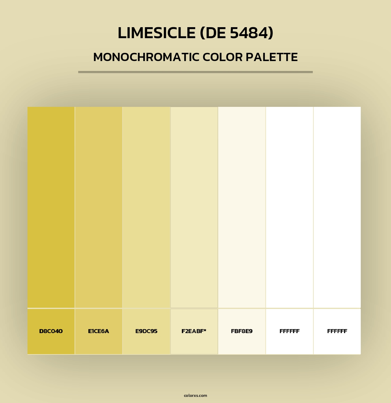 Limesicle (DE 5484) - Monochromatic Color Palette