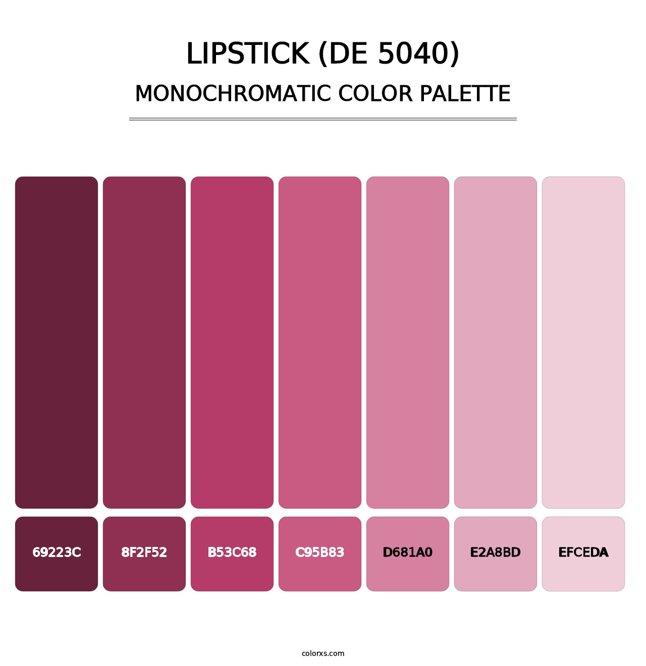 Lipstick (DE 5040) - Monochromatic Color Palette