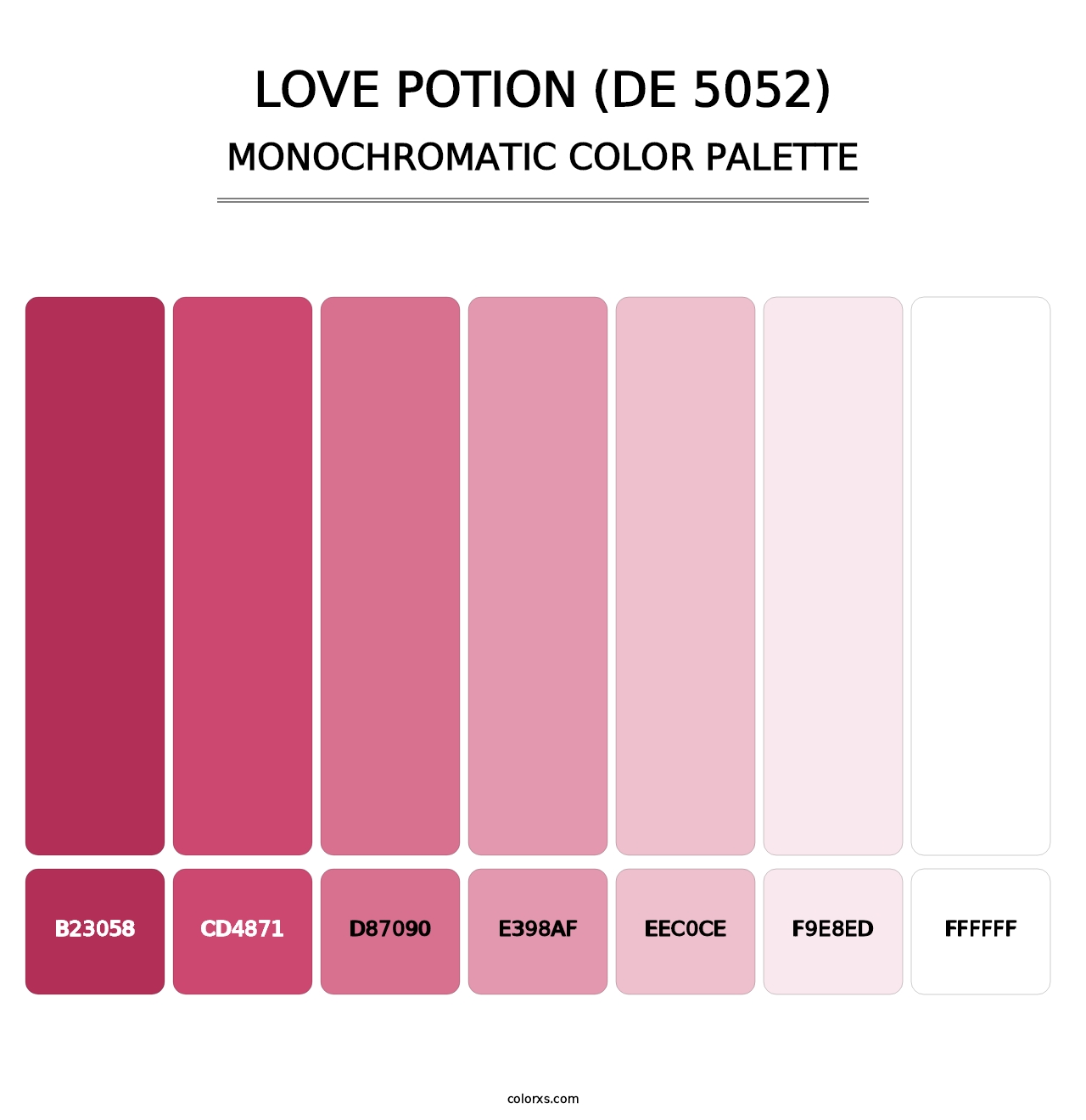 Love Potion (DE 5052) - Monochromatic Color Palette