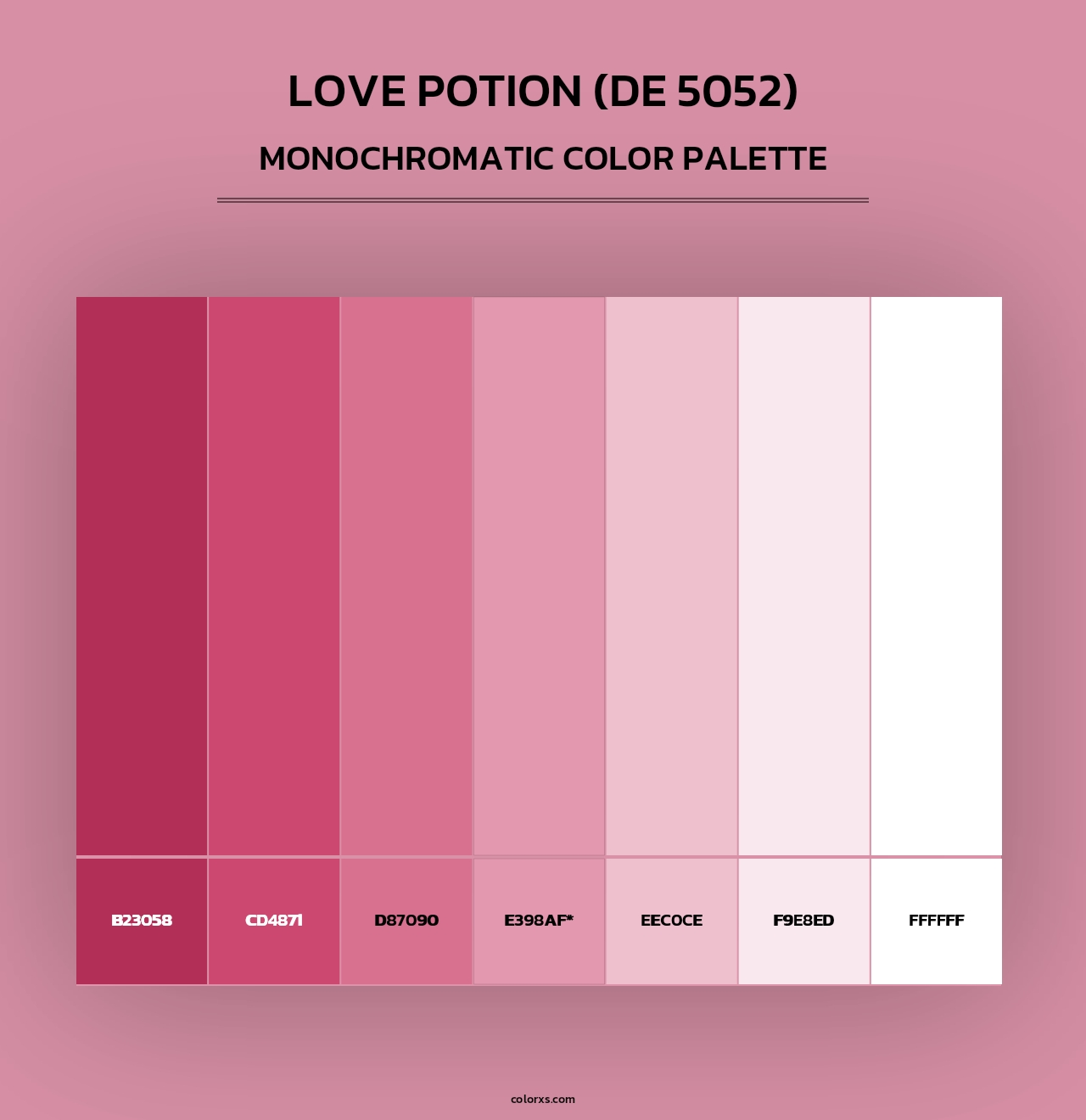 Love Potion (DE 5052) - Monochromatic Color Palette