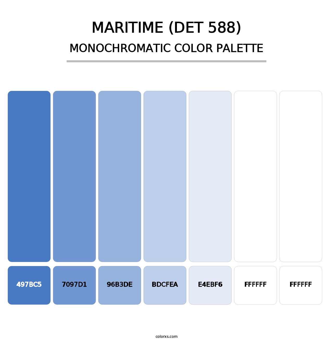 Maritime (DET 588) - Monochromatic Color Palette