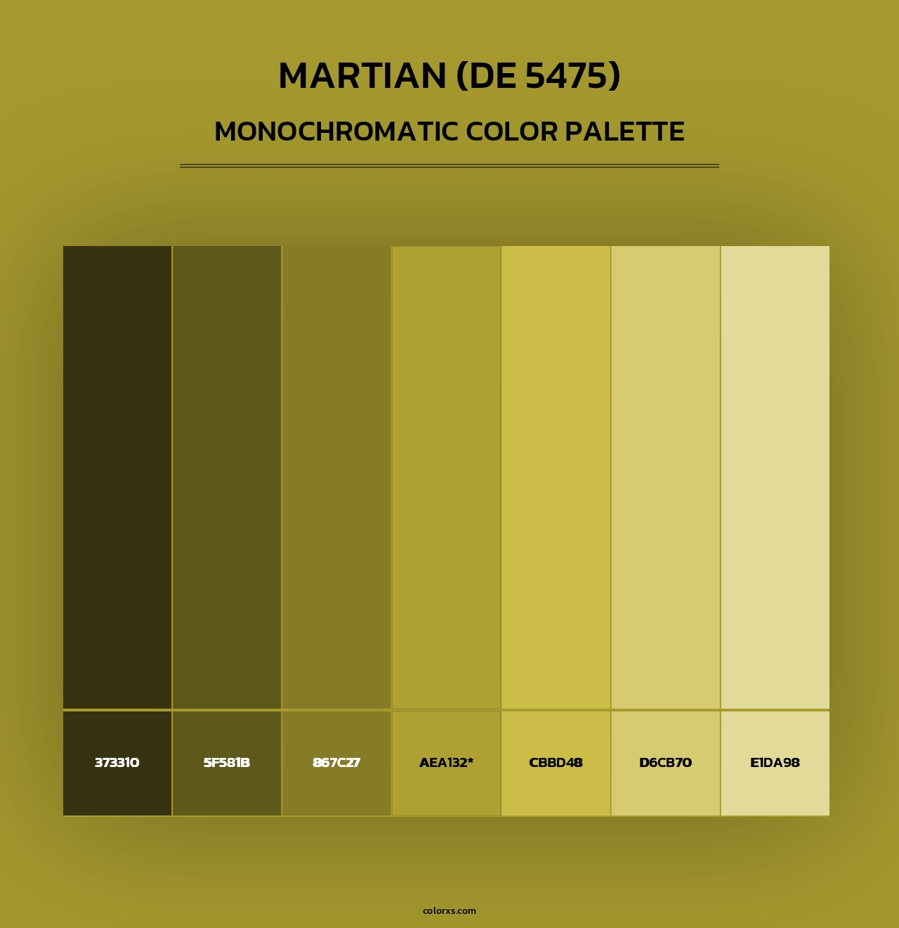 Martian (DE 5475) - Monochromatic Color Palette