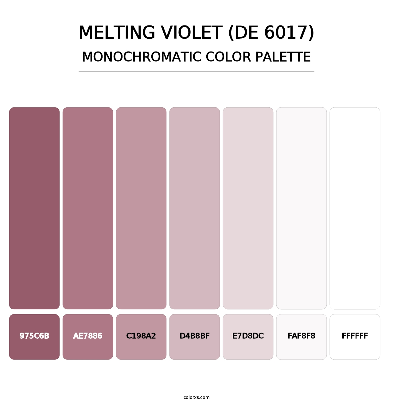 Melting Violet (DE 6017) - Monochromatic Color Palette